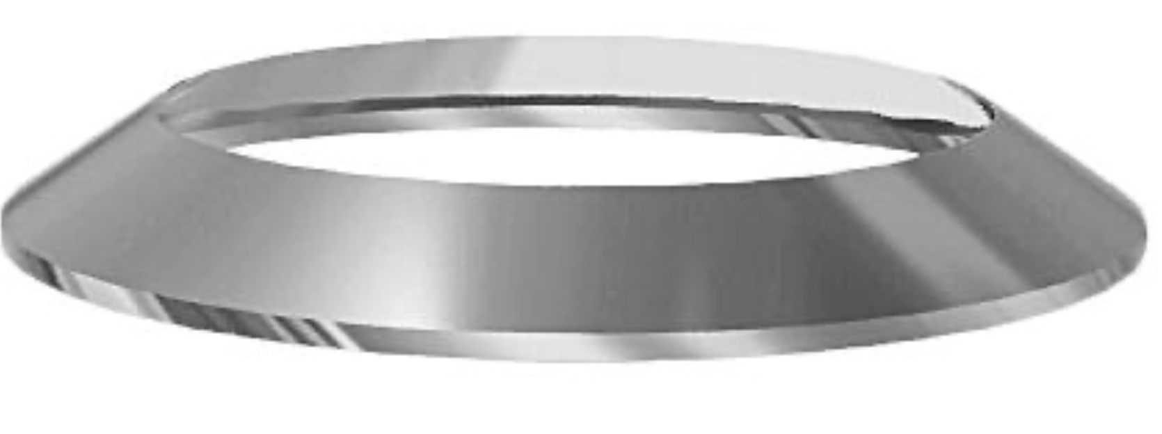 Stainless Steel Double Wall Wall Plate Ø150mm