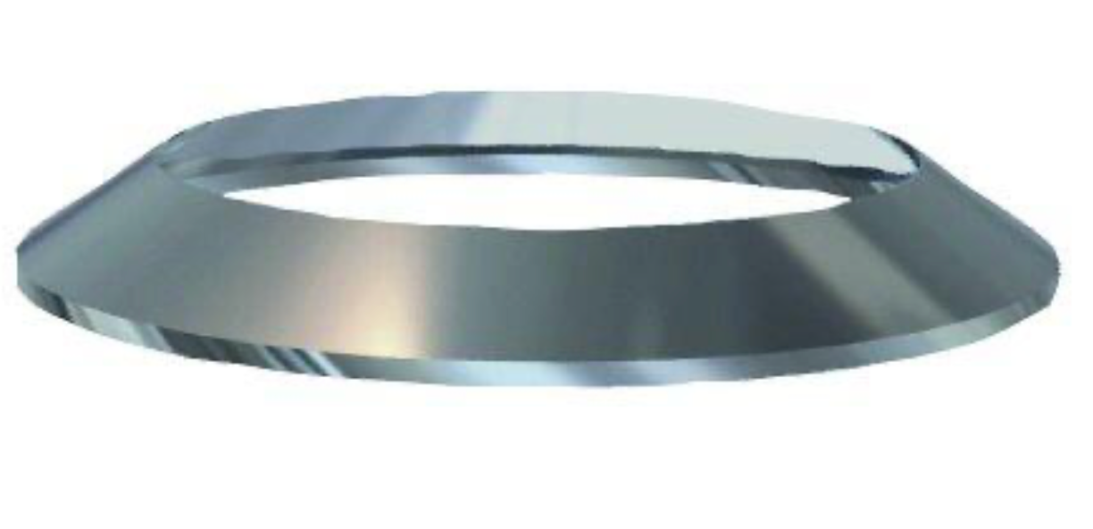 Stainless Steel Single Wall Wall Plate Ø125mm