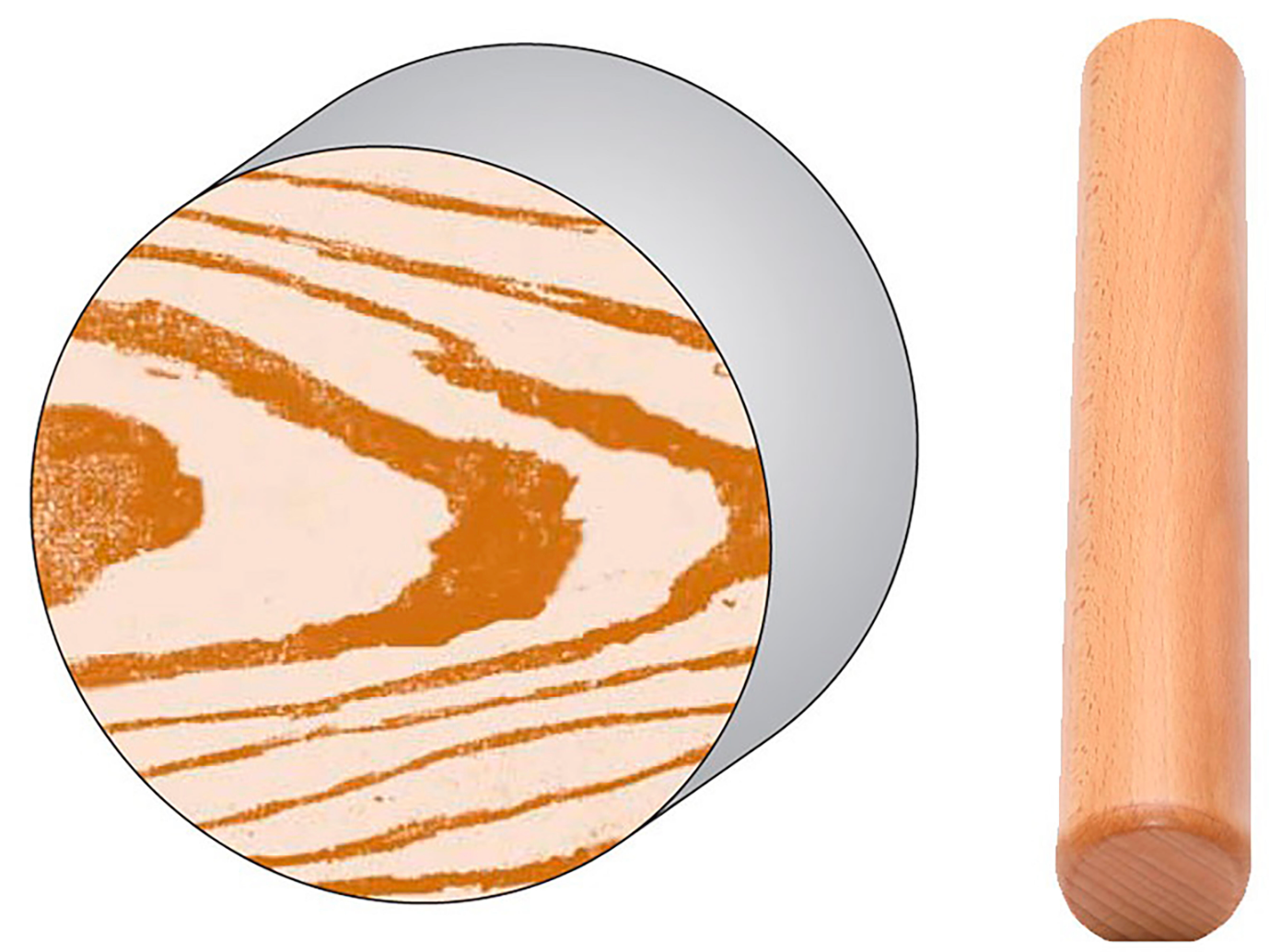 Pine Rod – 2400 × 45 mm