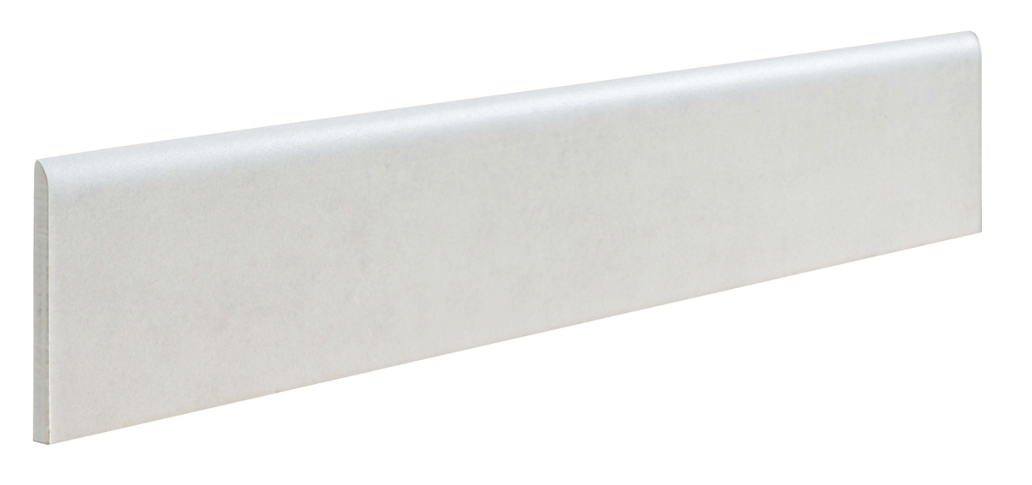 Ceramic Skirting Board “Cement White” – 8 × 45 cm