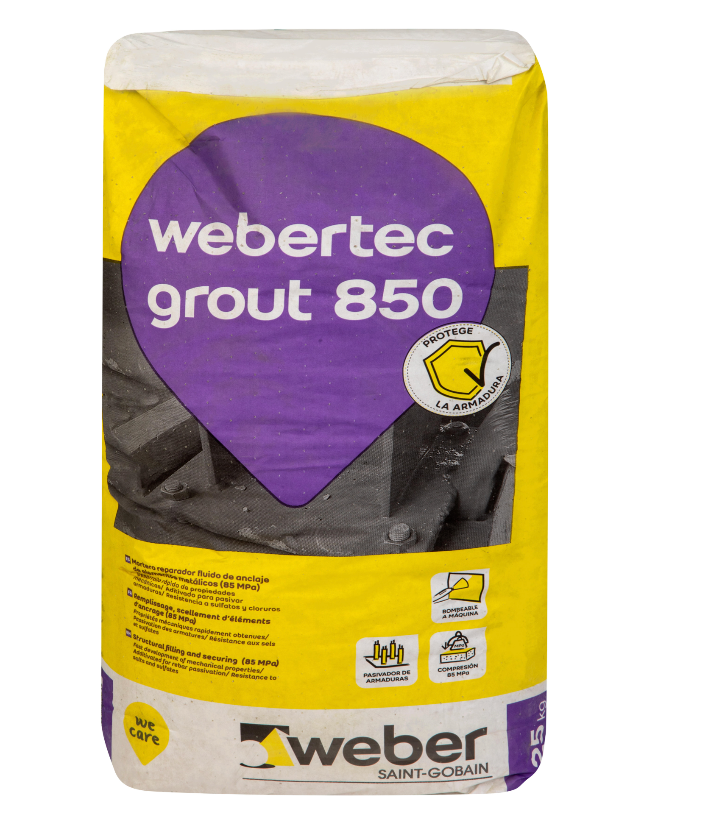 High-Performance Fluid Mortar “webertec Grout 850” – 25 kg Bag