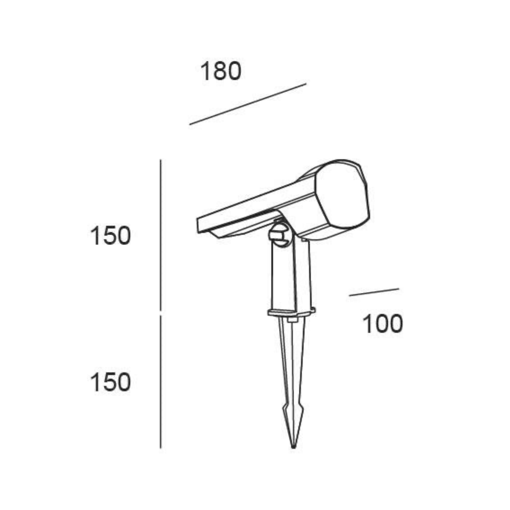 Solar Stake Spotlight 2 W 200 lm CCT IP65