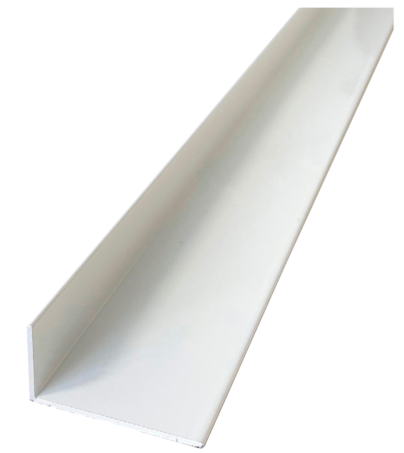 White-Lacquered Aluminium Angle
