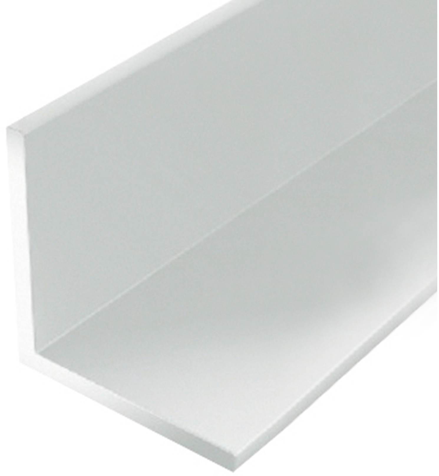 White-Lacquered Aluminium Angle 