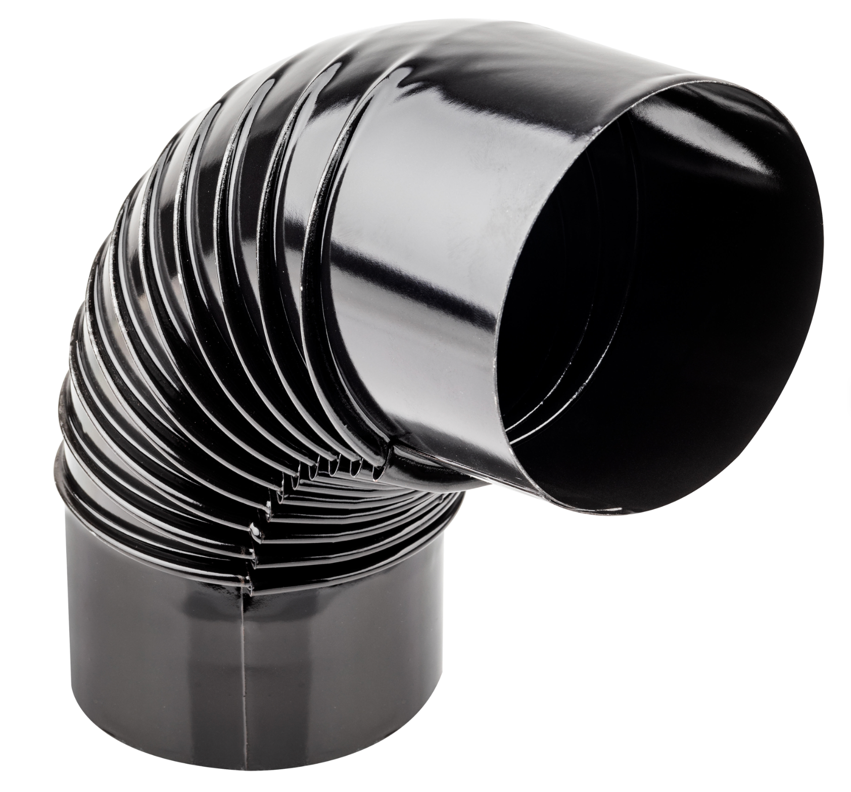 Vitrified 88 Elbow Flue Pipe Ø 120 mm – Black Finish