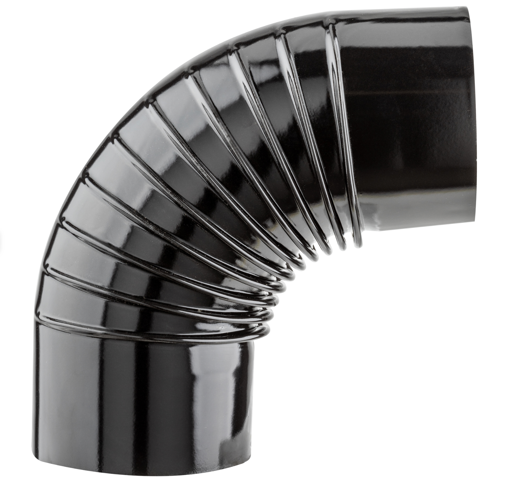 Vitrified 88 Elbow Flue Pipe Ø 120 mm – Black Finish