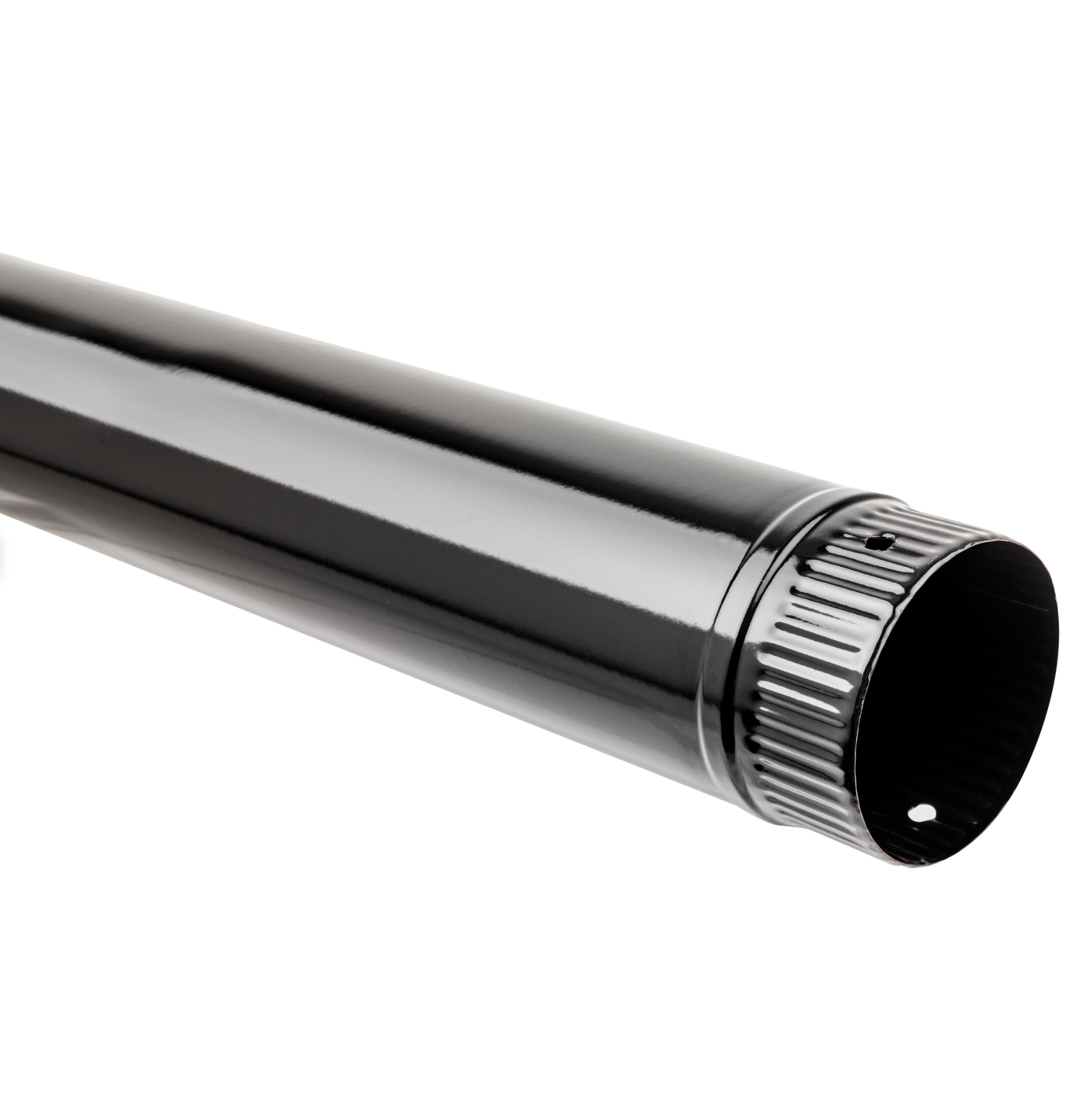 Vitrified Flue Pipe Ø 120 mm × 1 m – Black Finish