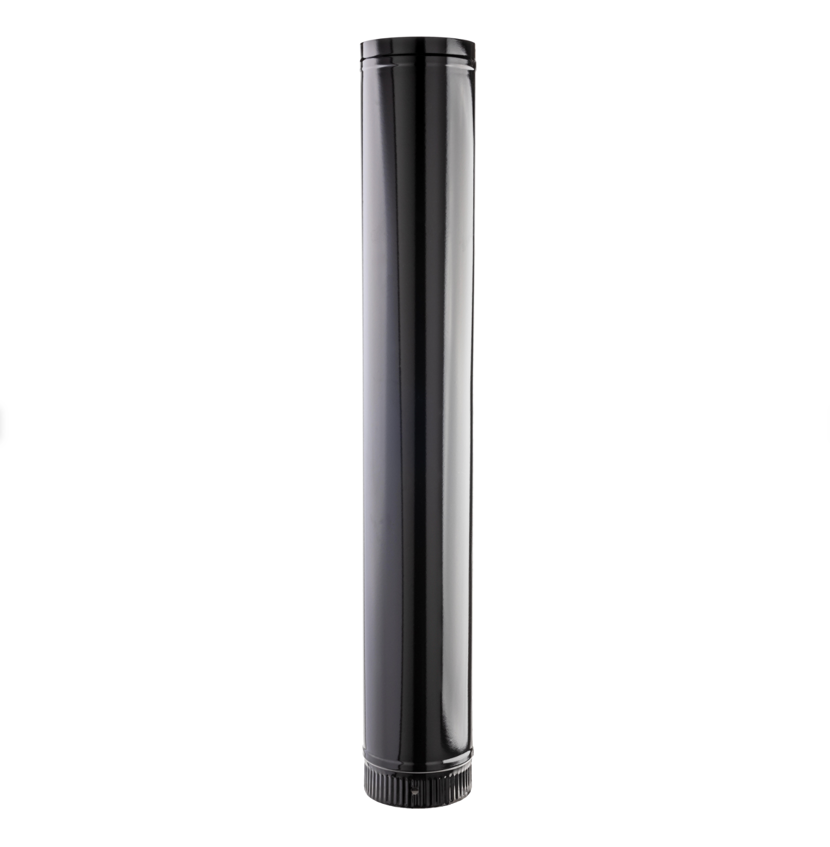 Vitrified Flue Pipe Ø 150 mm × 1 m – Black Finish