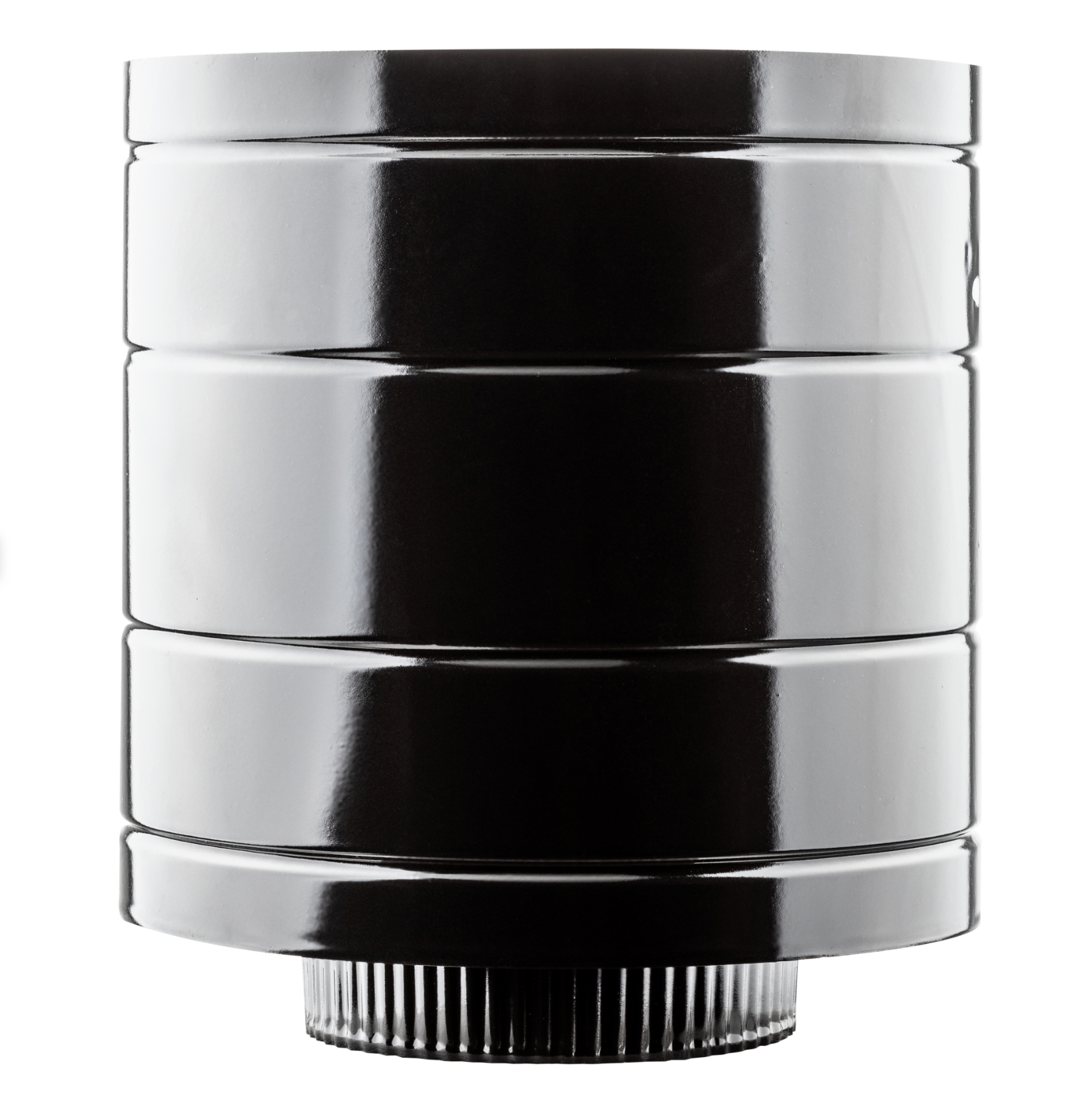 Vitrified Anti-Recoil Chimney Cap Ø 150 mm – Black Finish