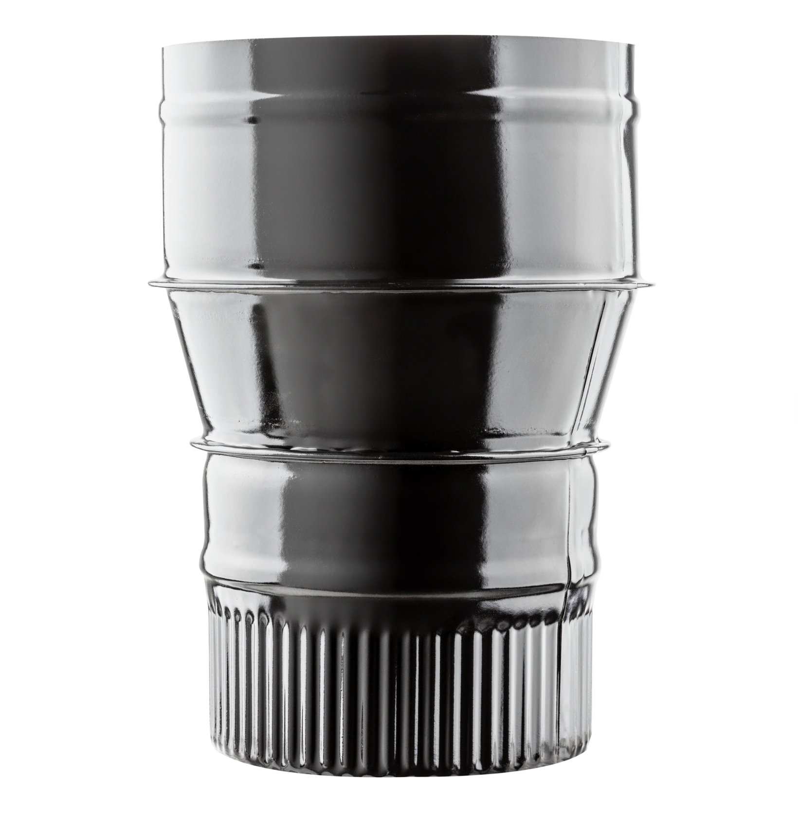 Vitrified Reducer Sleeve Ø 180 mm → Ø 150 mm – Black Finish