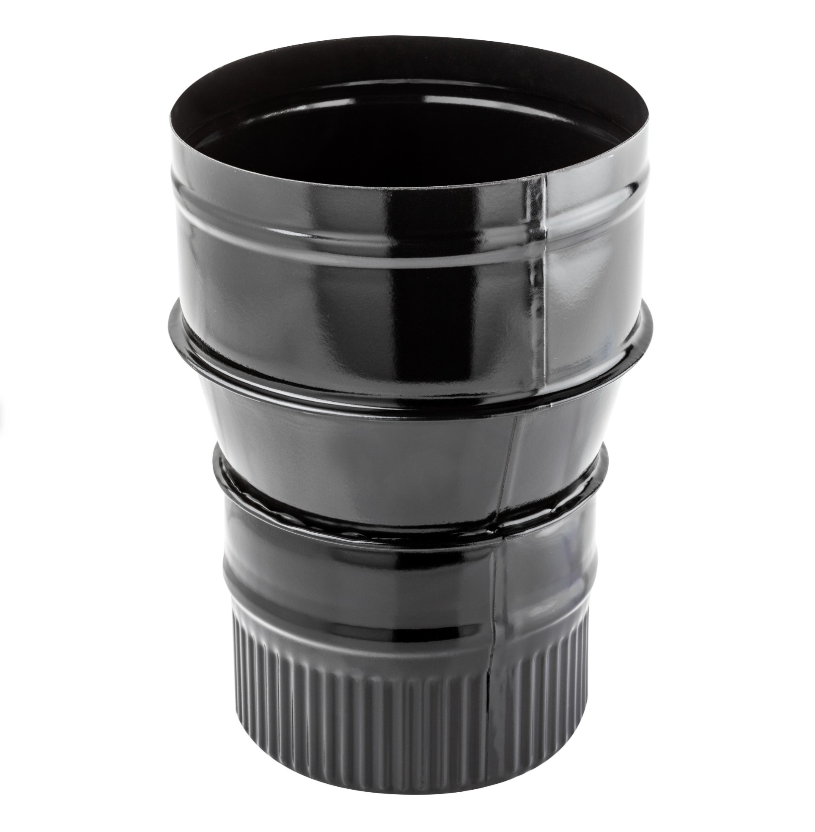 Vitrified Reducer Sleeve Ø 180 mm → Ø 150 mm – Black Finish