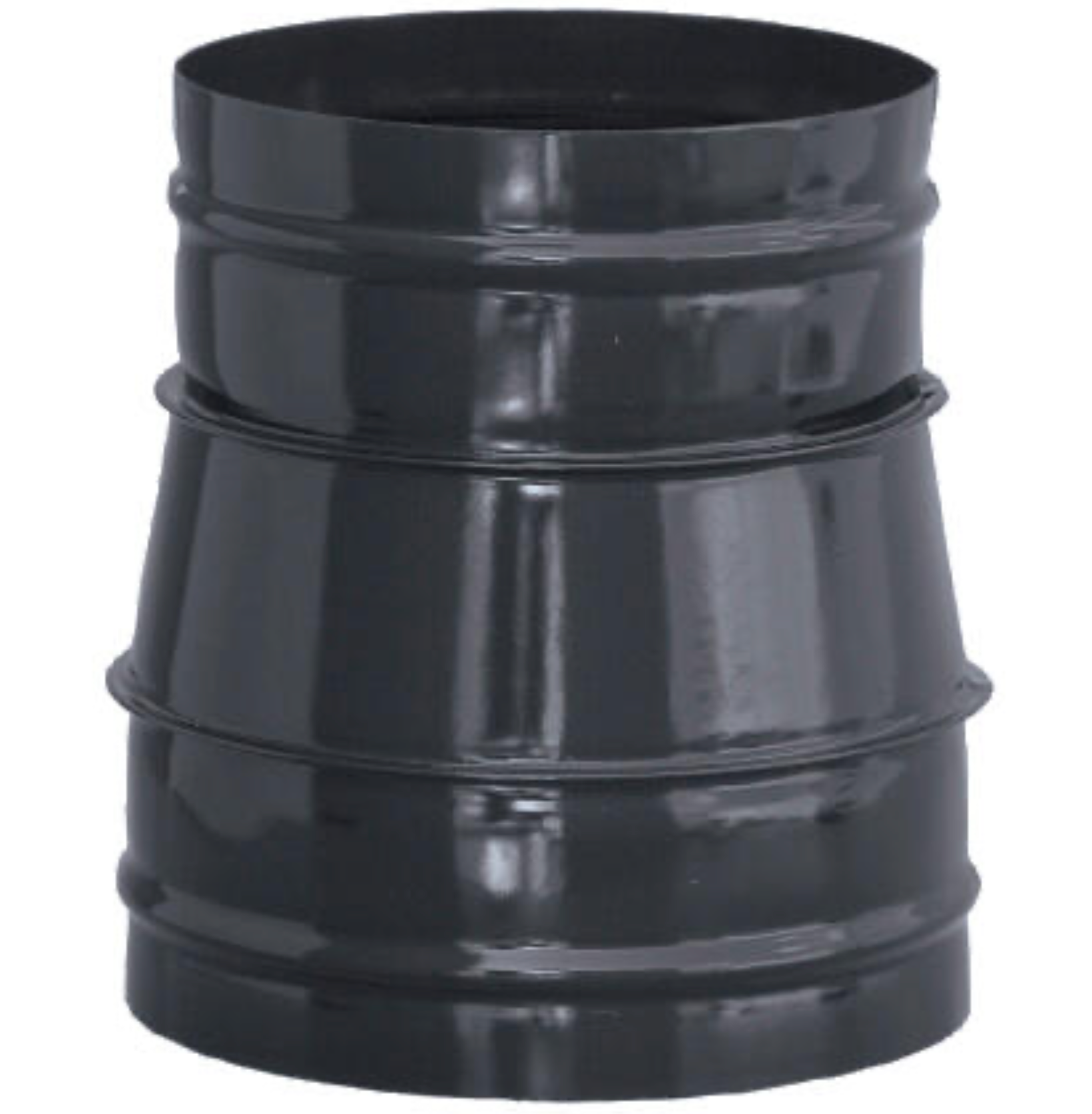 Vitrified Reducer Sleeve Ø 200 mm to Ø 150 mm – Black Finish