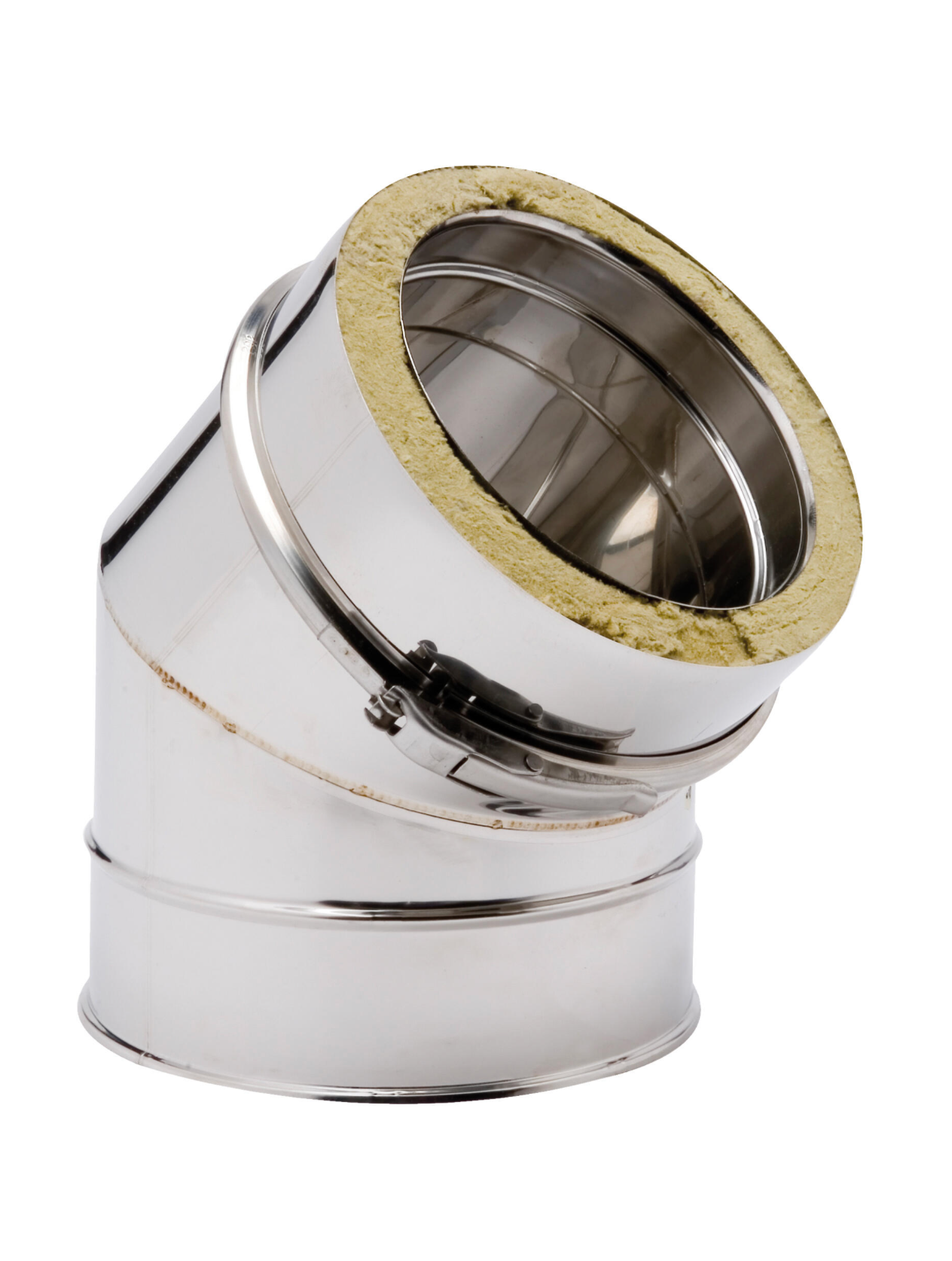 Stainless Steel 45 Elbow Double Wall Pipe Ø200mm