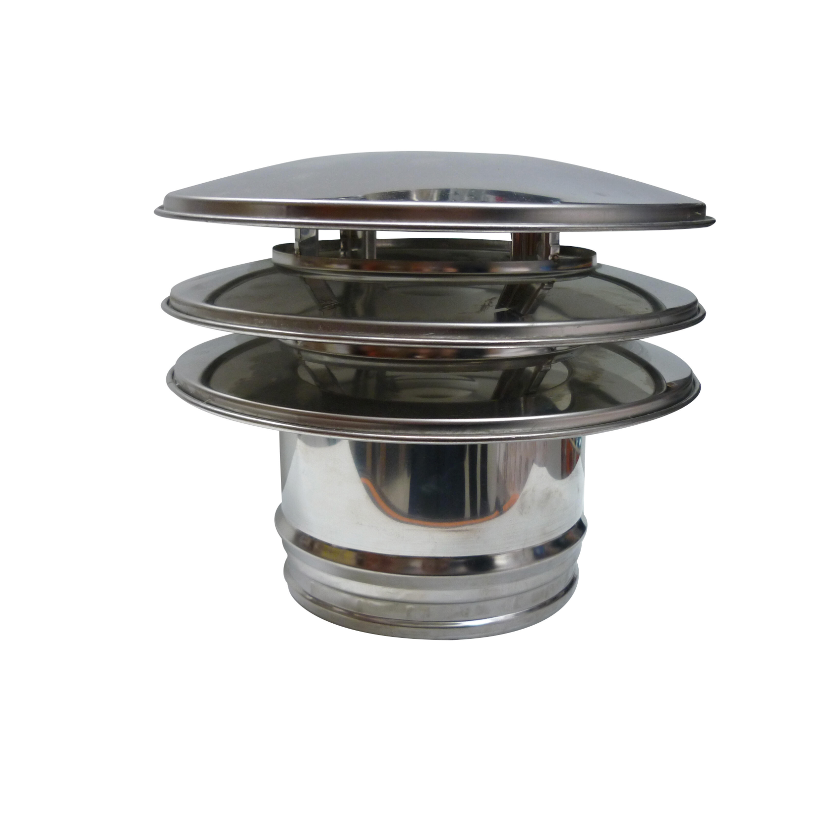 Single-Wall Stainless Steel Chimney Cap Ø 150 mm