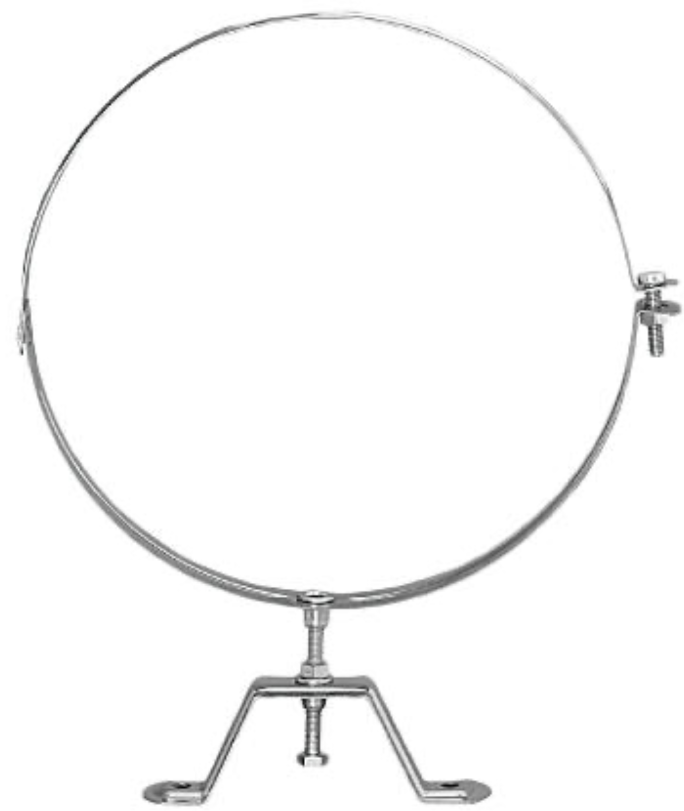 Adjustable Stainless Steel Single‑Wall Pipe Clamp Ø 80 mm