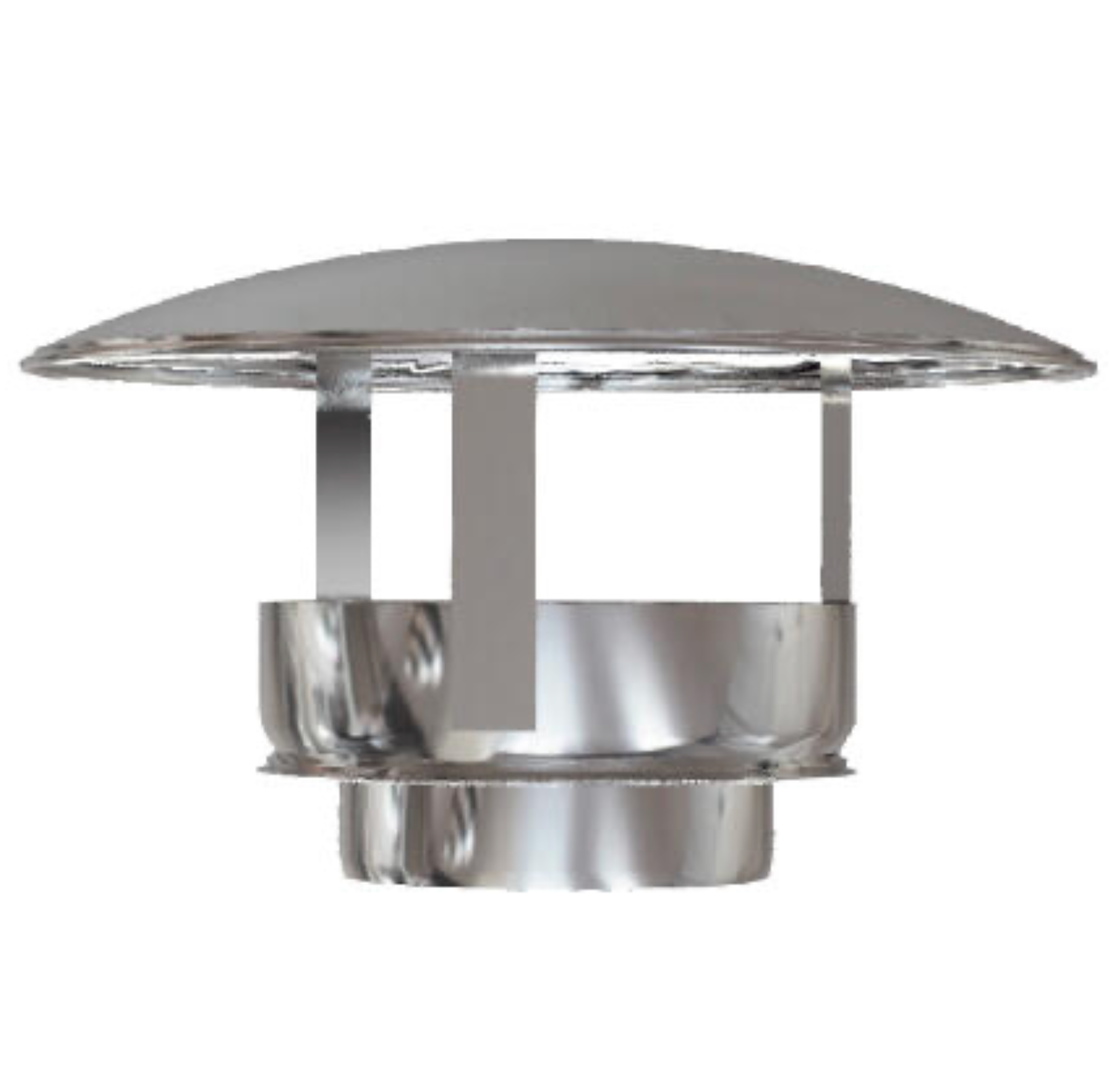 Double-Walled Stainless Steel Chimney Cap 80mm