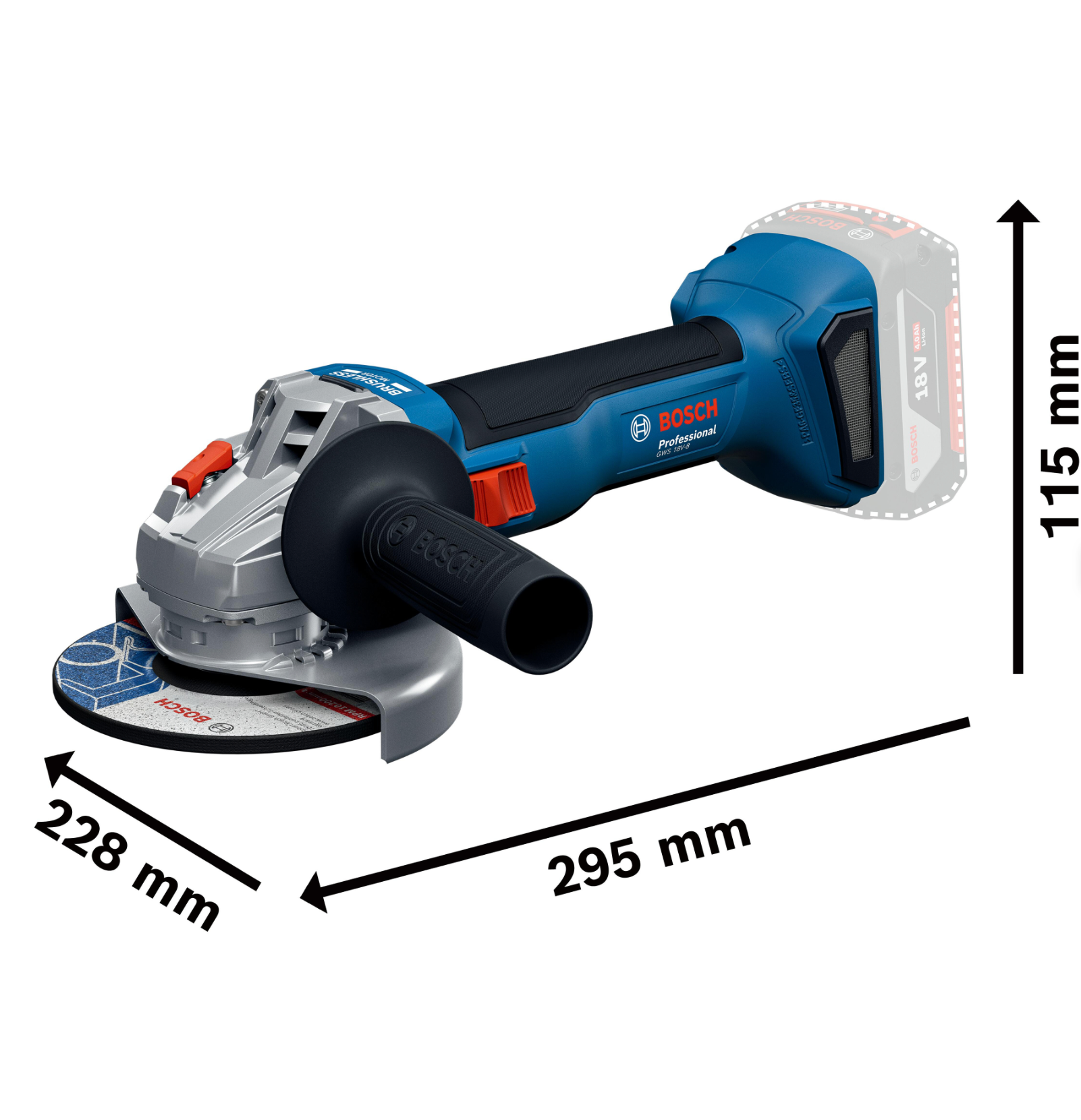 Cordless angle grinder