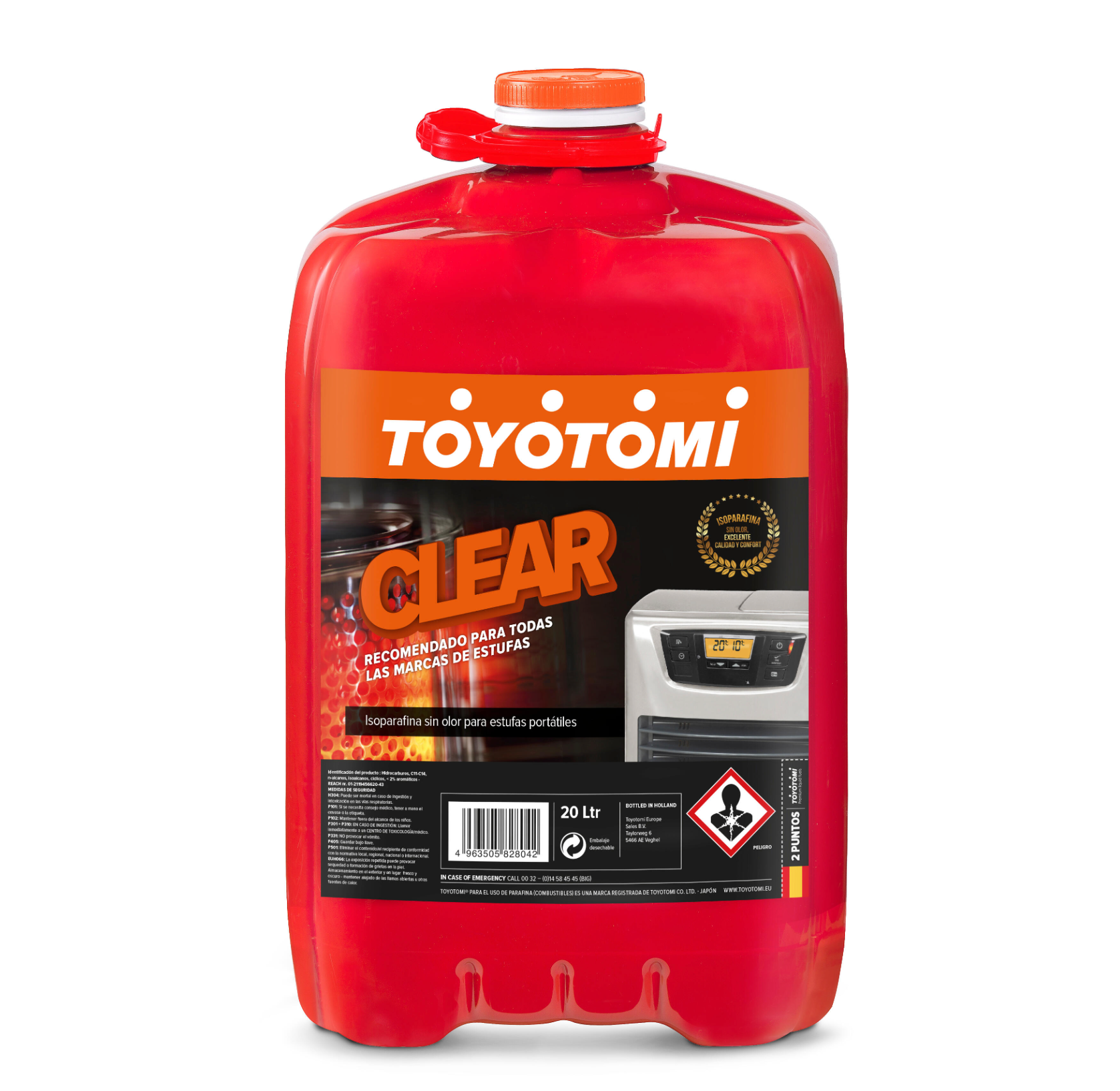 Parafina Clear 20L – High-Purity Paraffin Fuel for Heaters