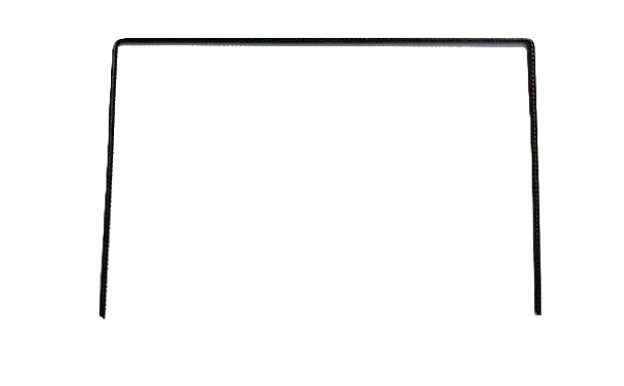 100-unit Corrugated Ground Stakes – 20×20×20 cm × Ø 3.8 mm