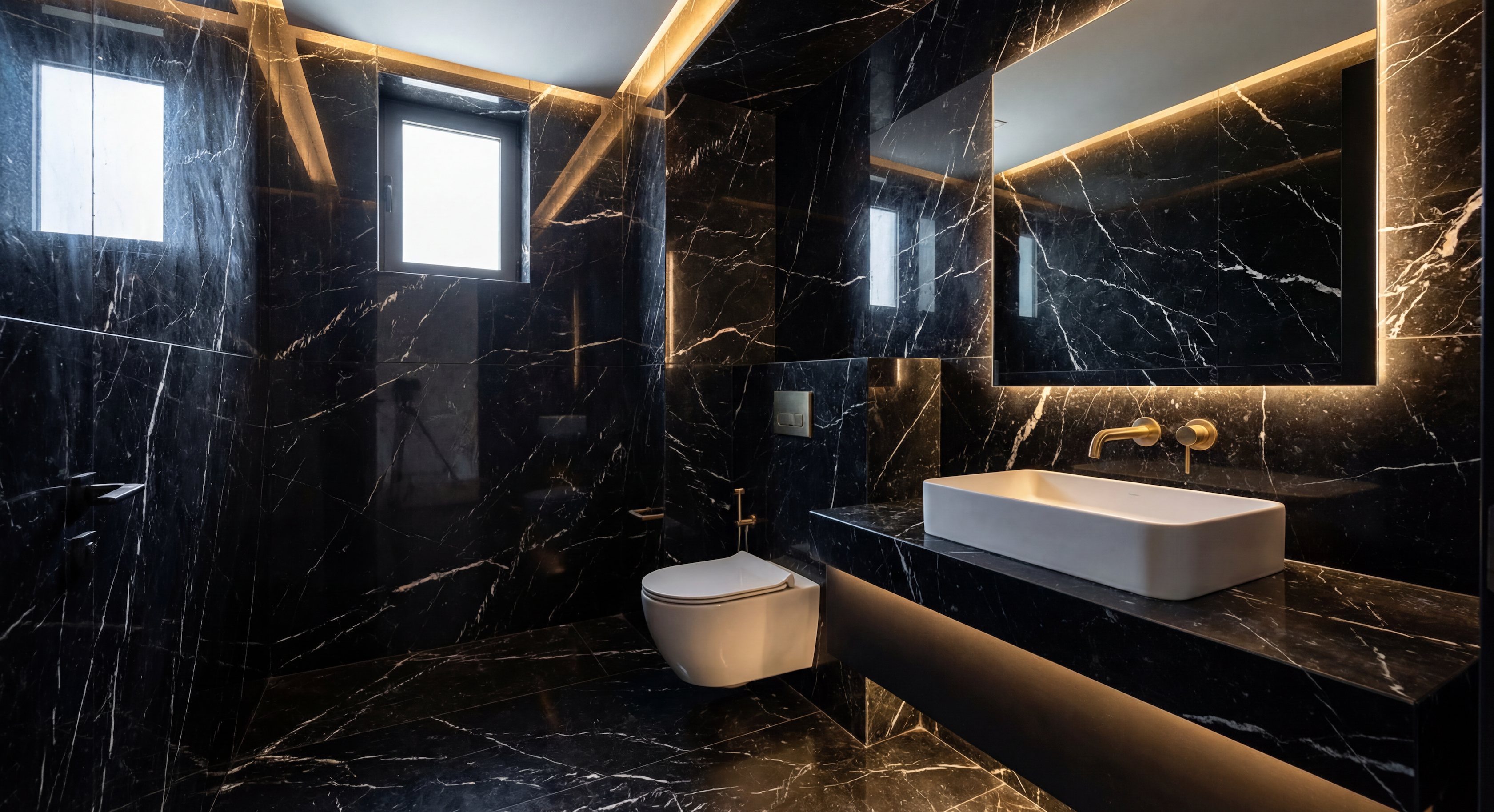 Negro Marquina Stone Slab – Polished Finish 90€/m2