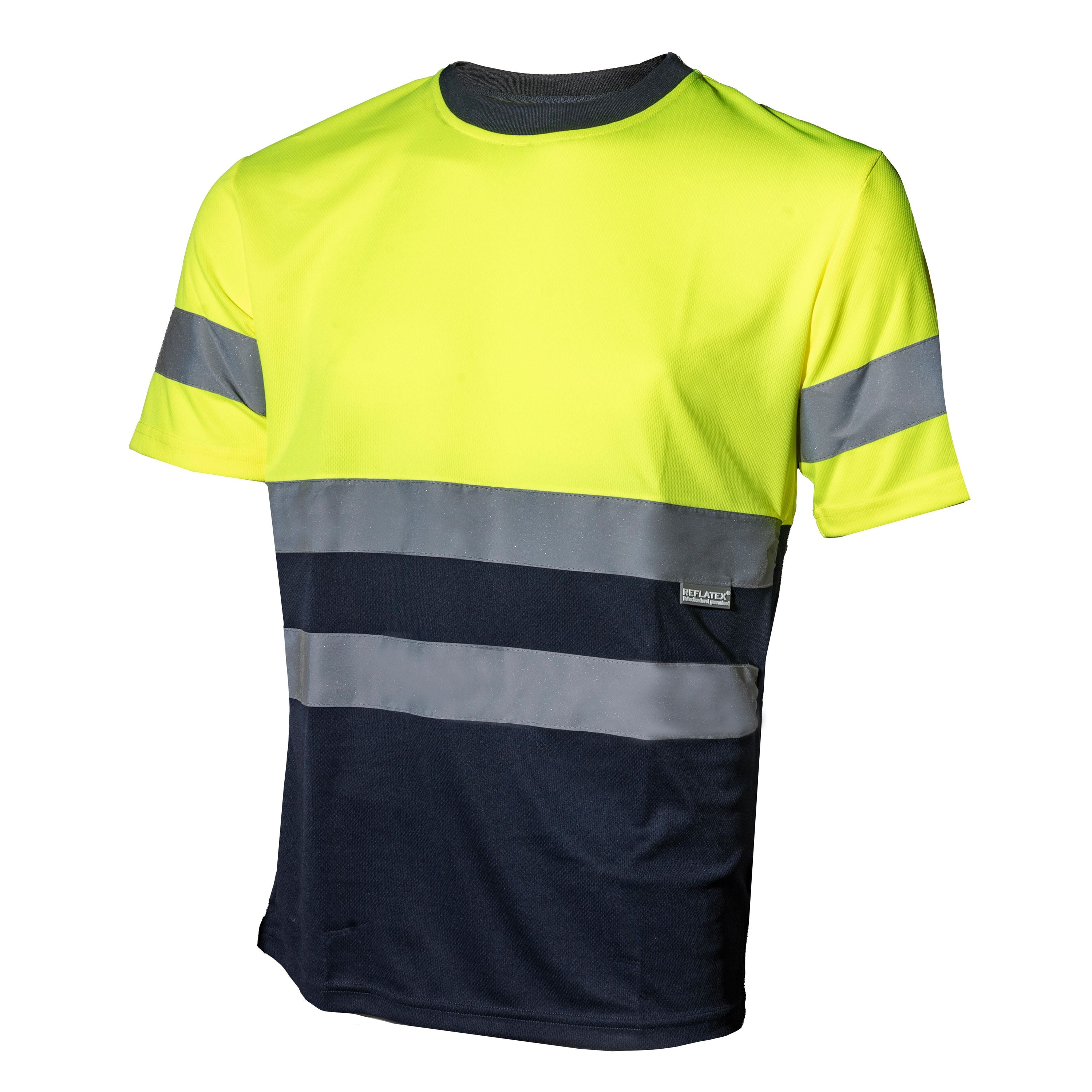VELILLA 305506 High-Visibility Work T-Shirt – Blue/Yellow M