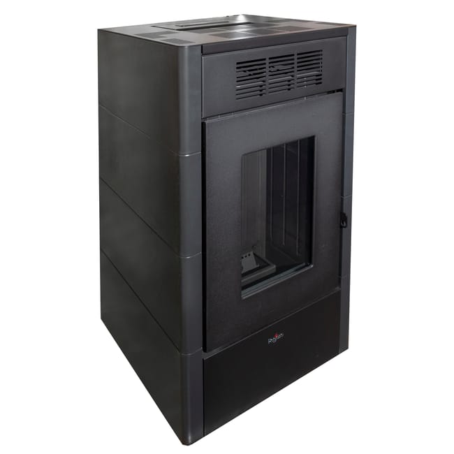 Pegaso Saba pellet stove – 15 kW – Black
