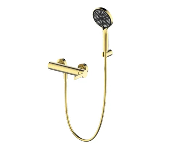 RONDO shower mixer – Single lever – PVD brushed gold