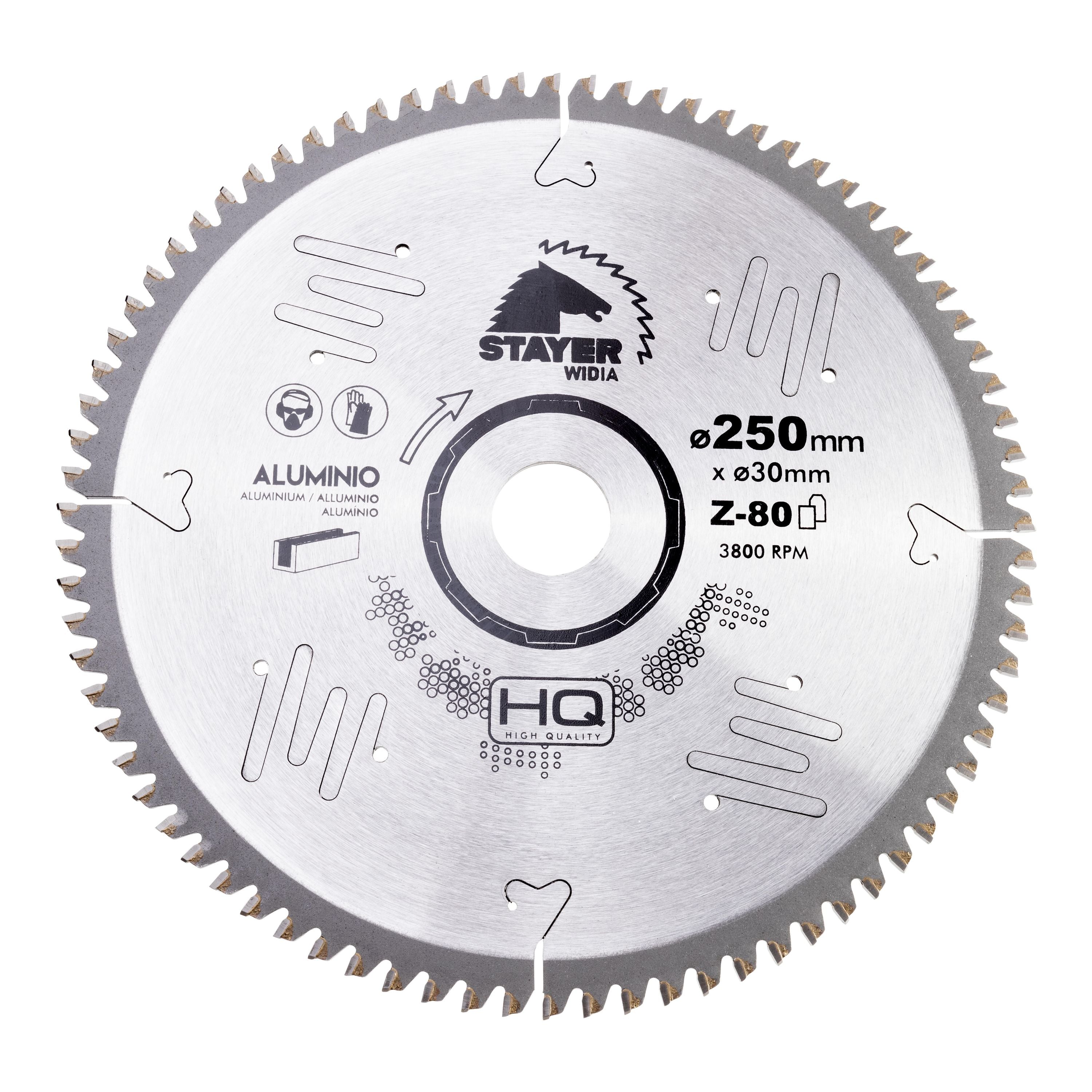 Stayer Widia Disc for Aluminum Cutting – 250 mm Diameter, Z80 Teeth