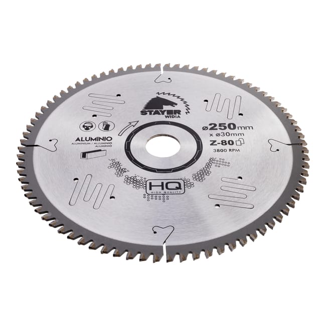 Stayer Widia Disc for Aluminum Cutting – 250 mm Diameter, Z80 Teeth
