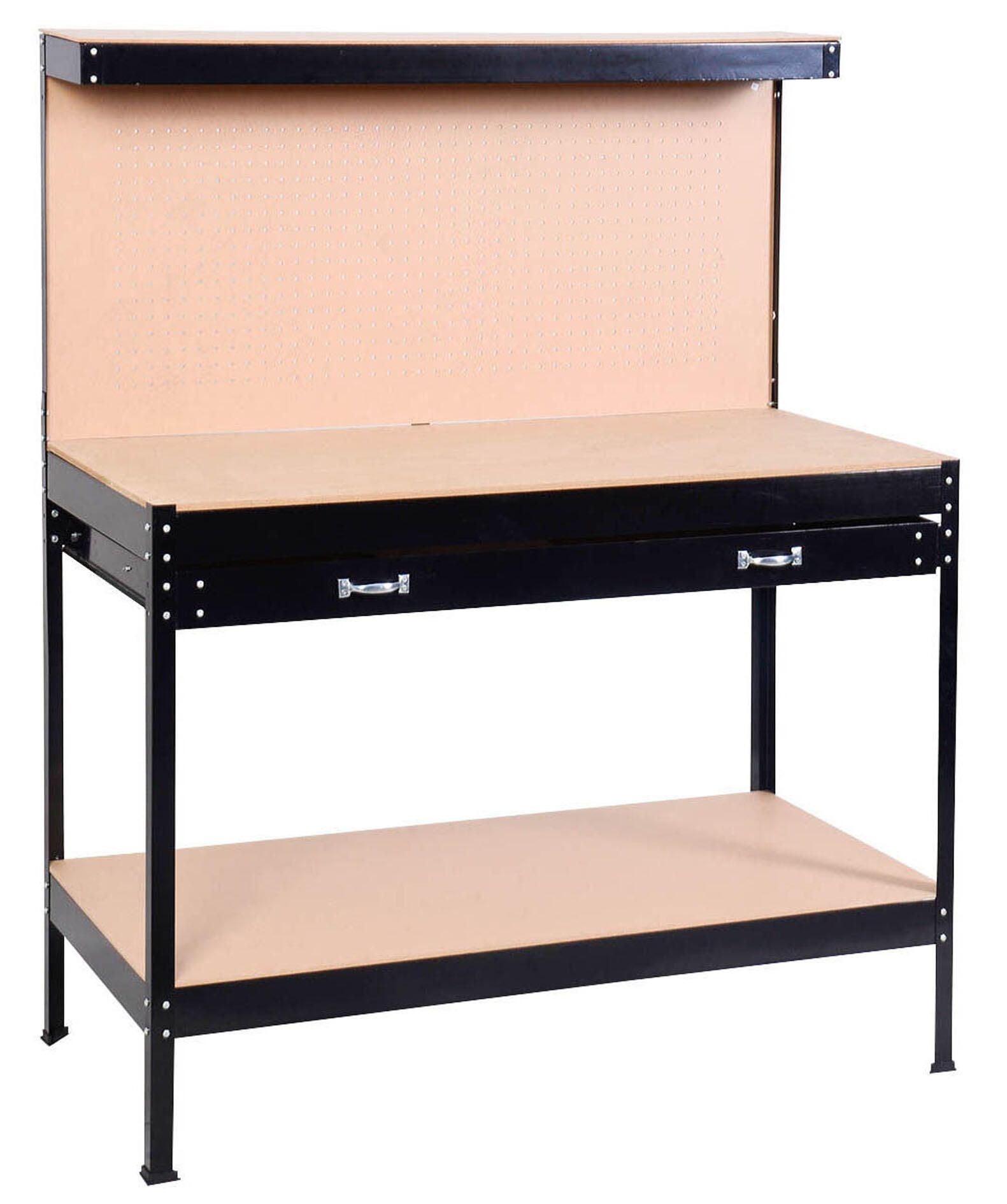 Fixed Workbench – 151 x 120 x 60 cm, Heavy-Duty Workshop Table