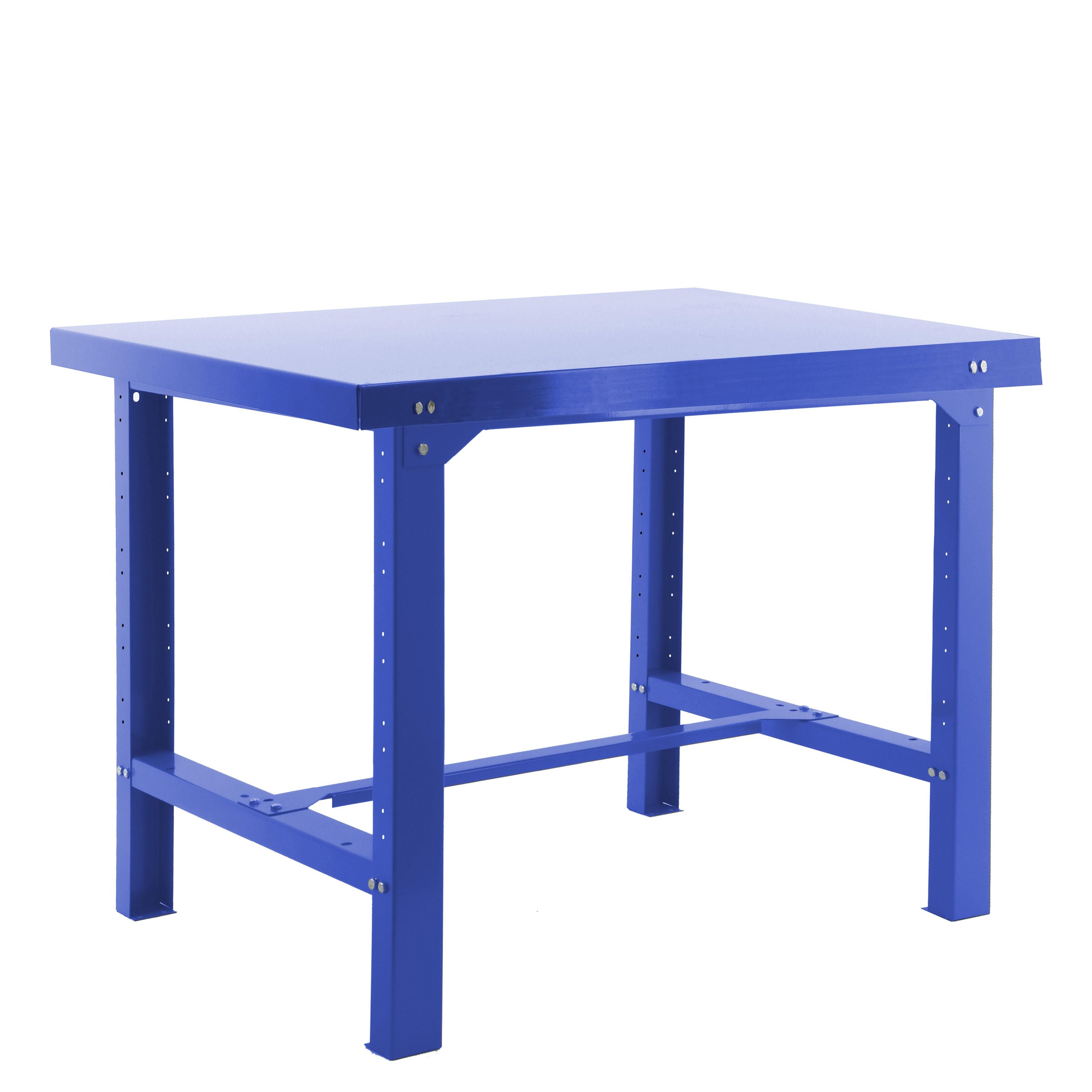 Fixed Workbench – 120 x 73 x 83 cm, Heavy-Duty Steel Workshop Table