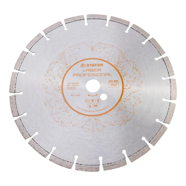 Laser Stayer segmented diamond cutting disc – 300 mm Ø