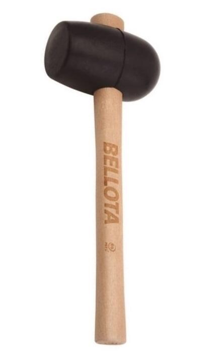 Bellota Professional Black Rubber Mallet - 500 g Head Weight