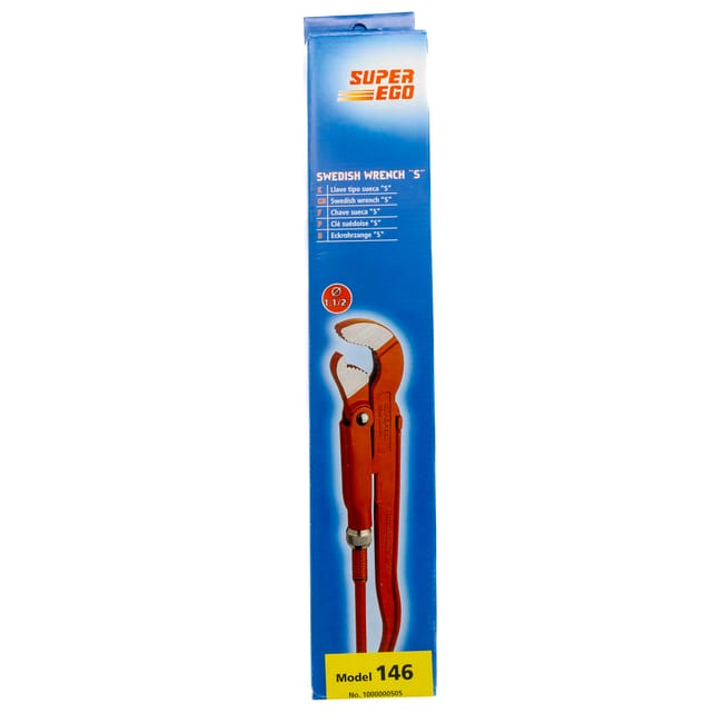 Super Ego Swedish Wrench 55 × 416 mm S-Shaped Jaw 
