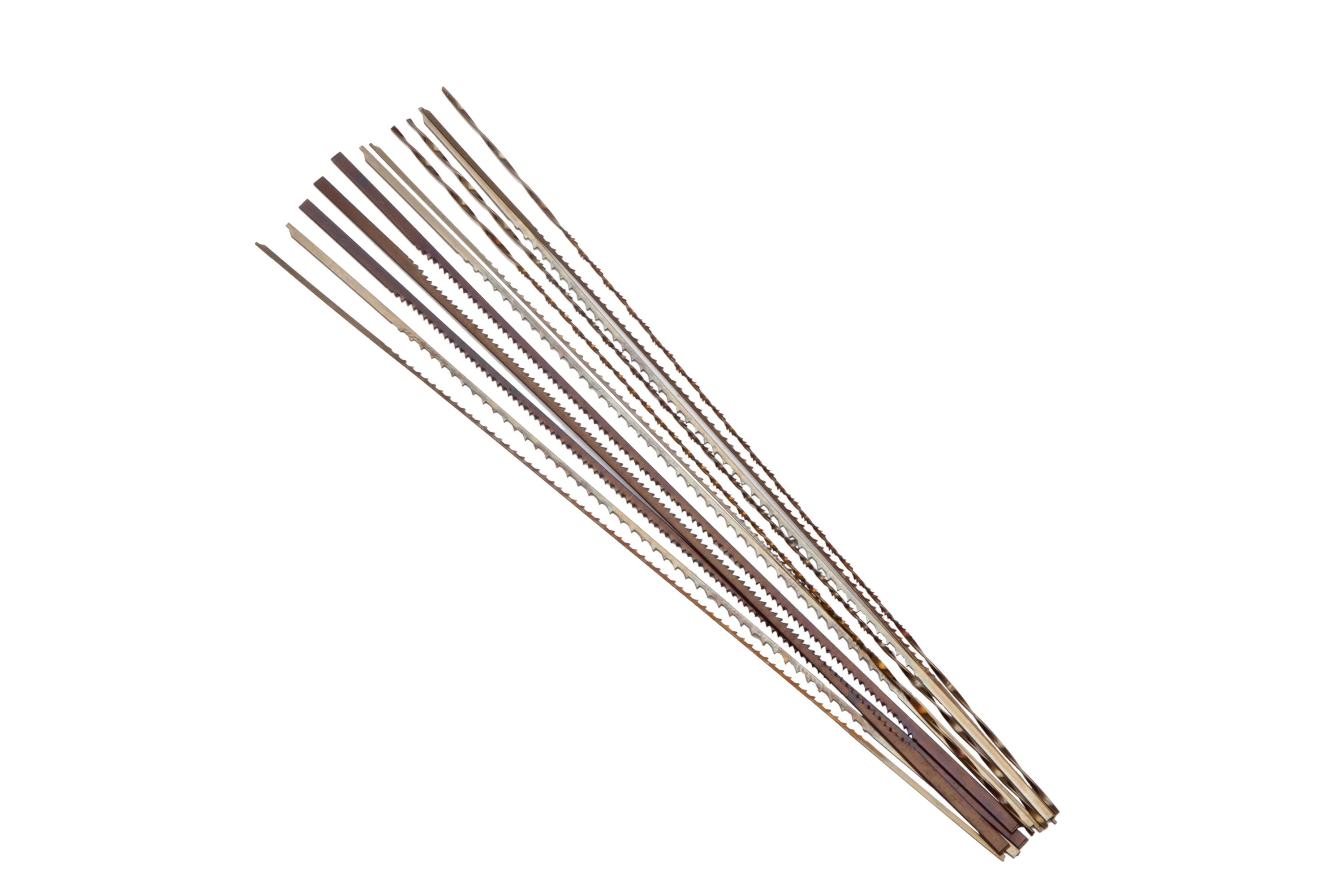 Spiral Marquetry Saw Blades for Wood, 3/13, 130 mm - Pack of 12