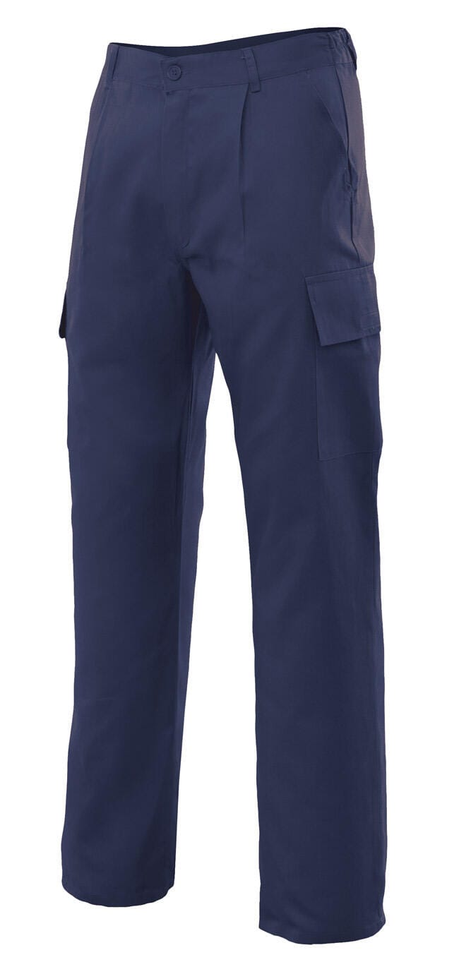 Blue Basic Multi-Pocket Work Trousers Size 48 - Velilla 31601
