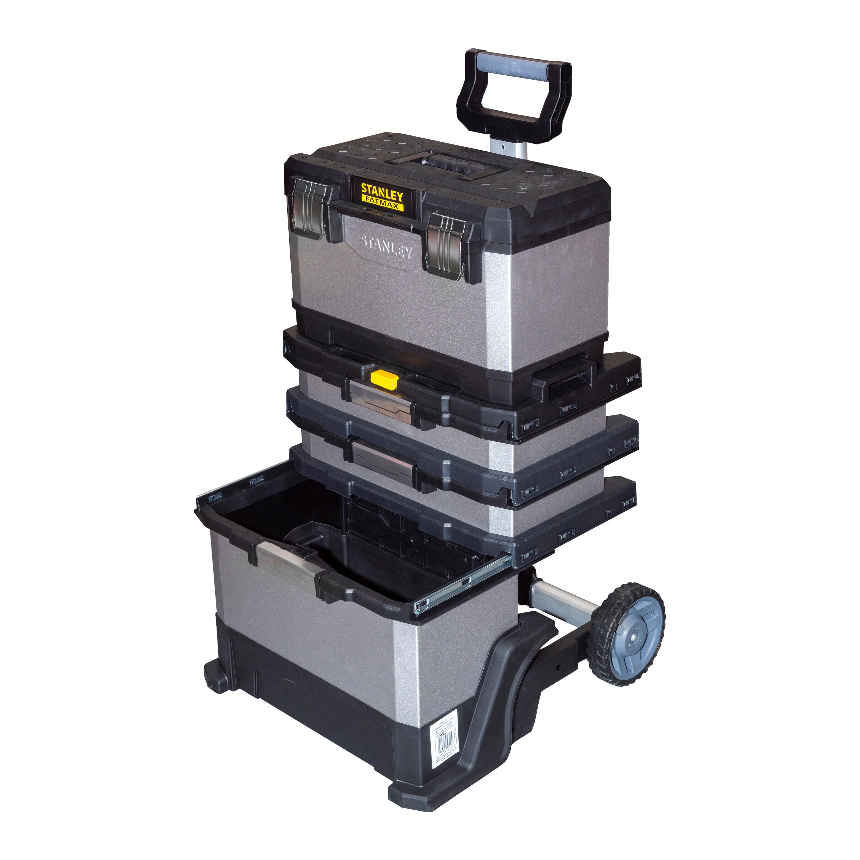 Stanley Metal Mobile Workshop 75 × 35 × 95 cm – Black