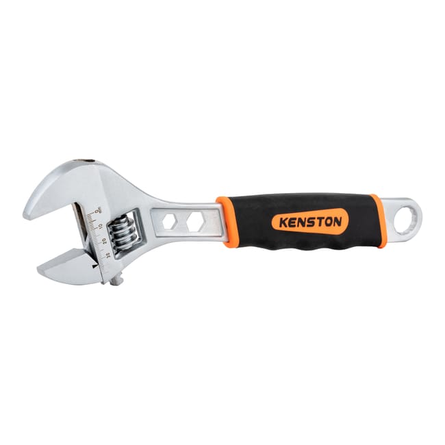 Kenston Adjustable Wrench 34 × 300 mm Bi-Material Handle 