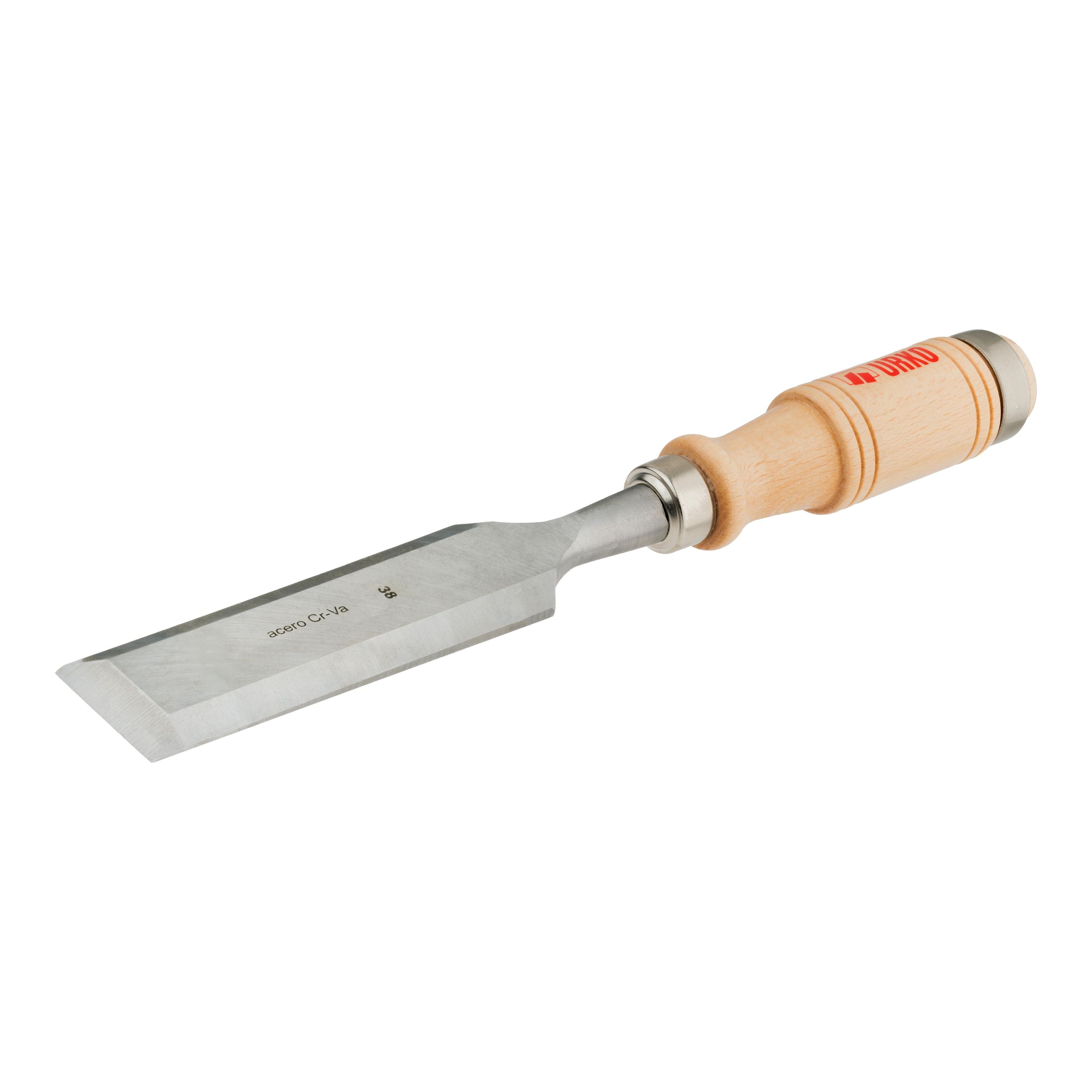 Wood Chisel 38 mm Chrome-Vanadium with Wooden Handle - Urko