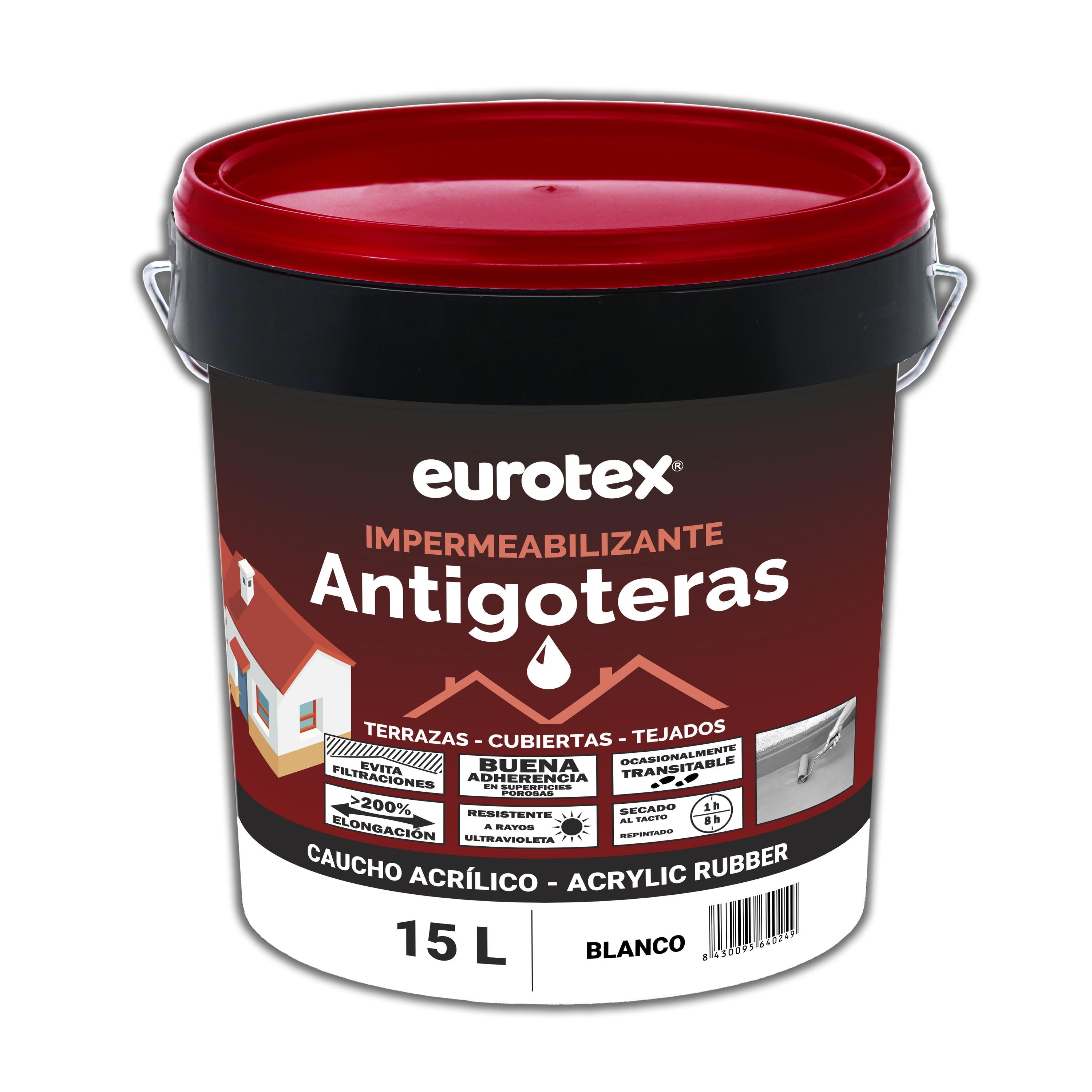 Rubber Waterproofing Coating - White - 15 L