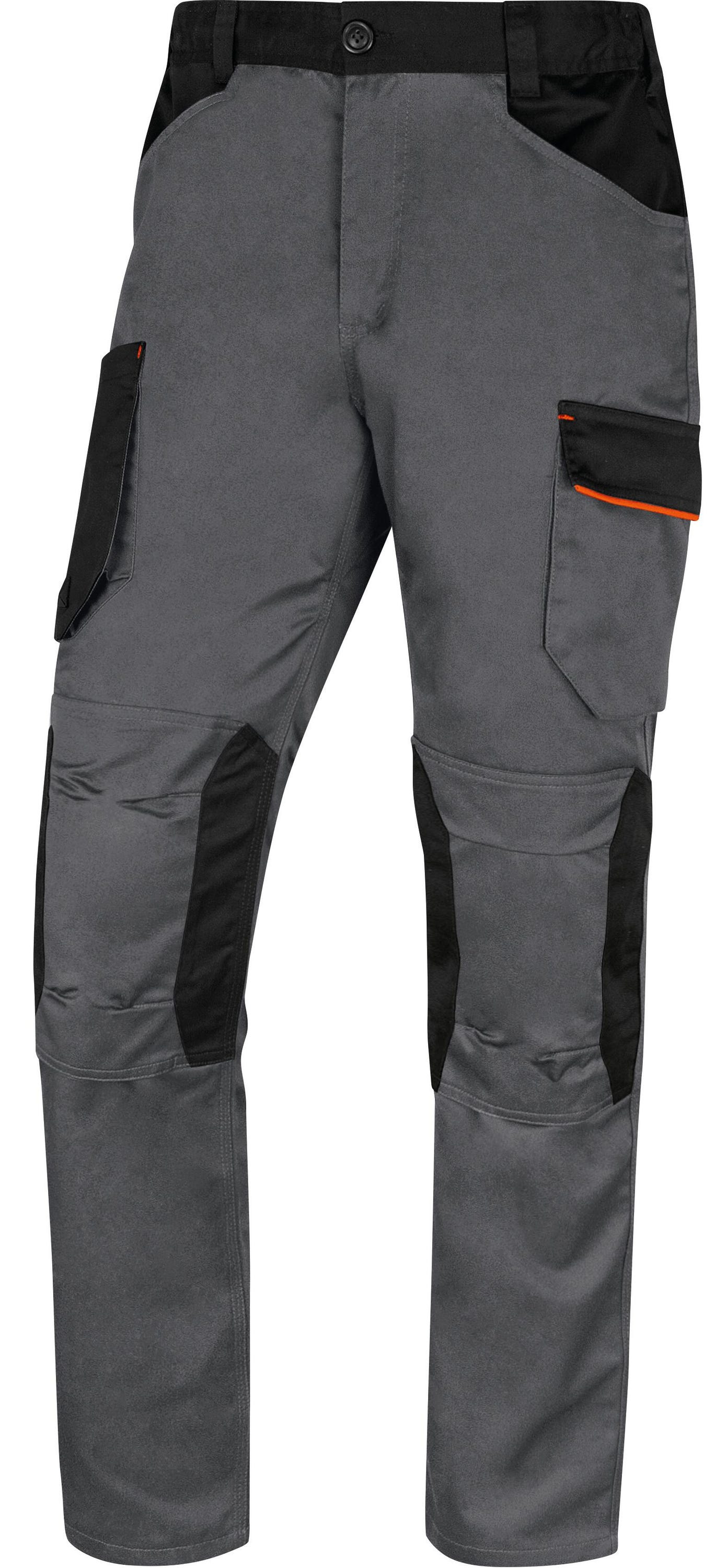 Grey Multi-Pocket Work Trousers with Knee Pads - Delta Plus MACH2