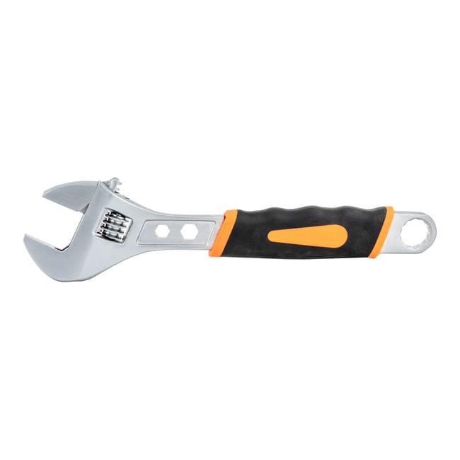 Kenston Adjustable Wrench 28 × 250 mm Bi-Material Handle