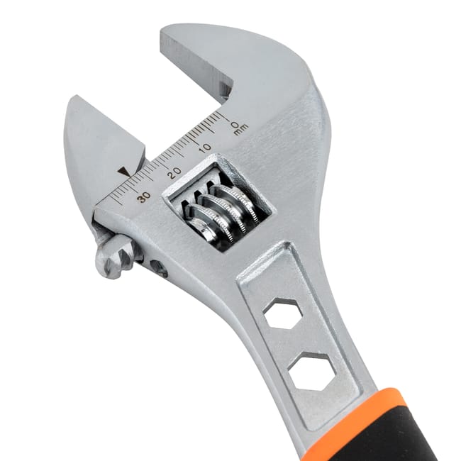Kenston Adjustable Wrench 28 × 250 mm Bi-Material Handle