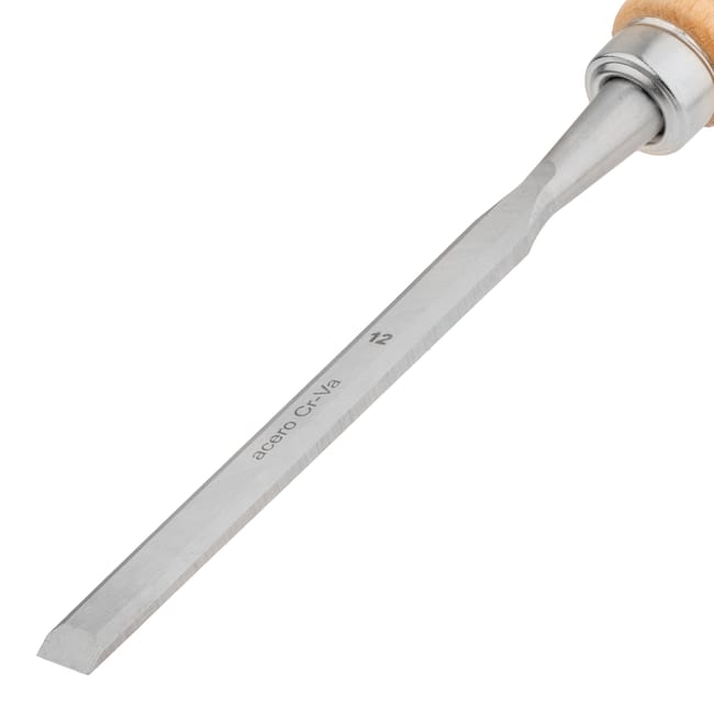 Wood Chisel 12 mm Chrome-Vanadium with Wooden Handle - Urko