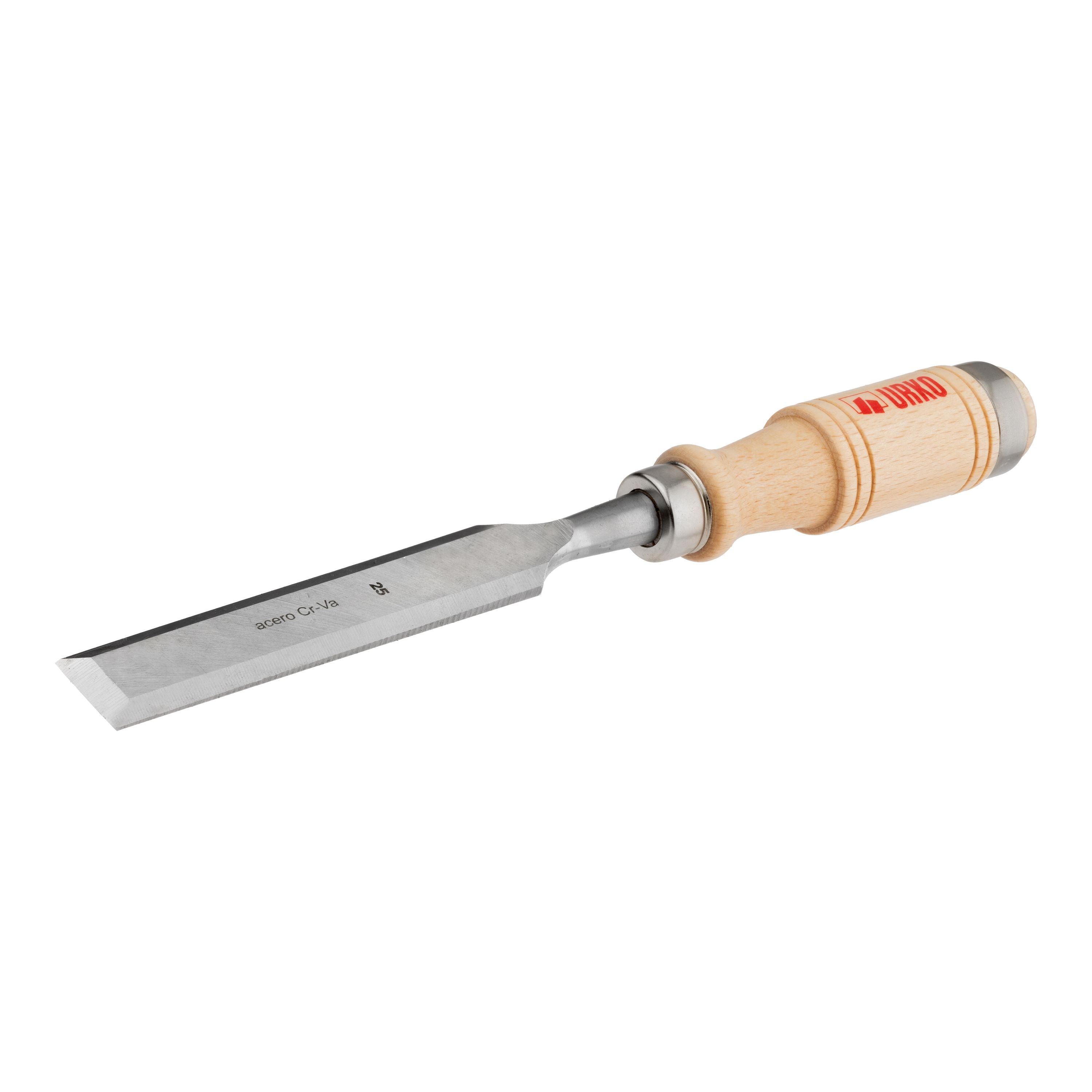 Wood Chisel 25 mm Chrome-Vanadium with Wooden Handle - Urko