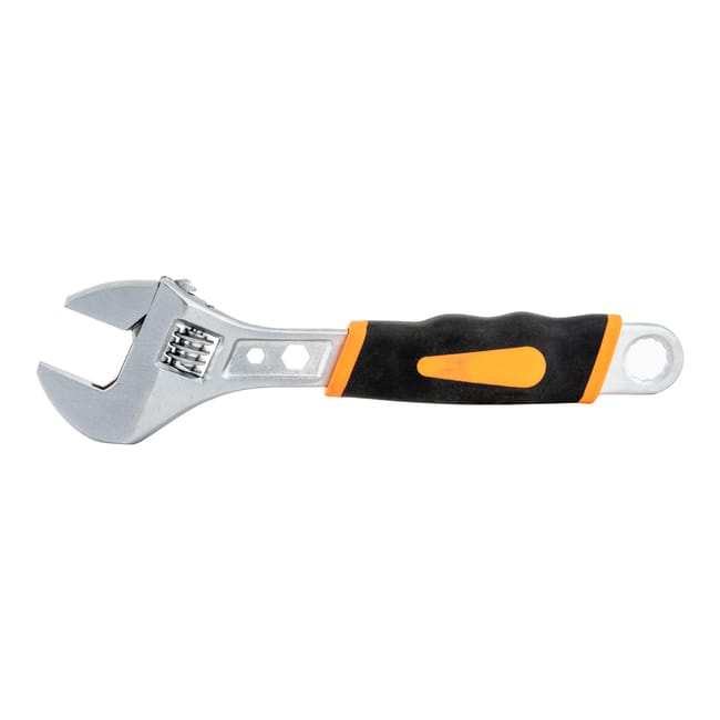Kenston Adjustable Wrench 24 × 200 mm Bi-Material Handle