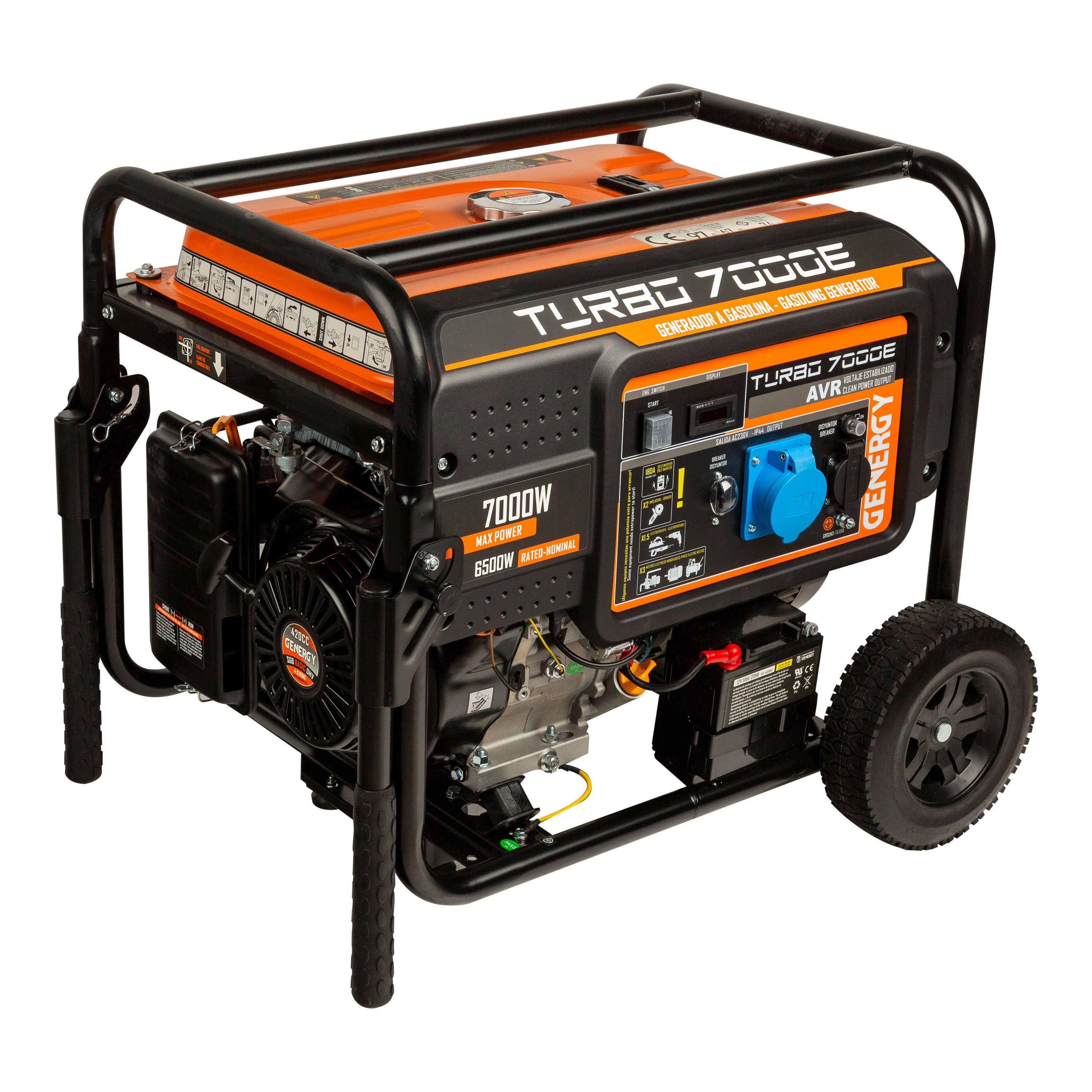 Genergy Turbo 7000E Gasoline Generator – 7000W
