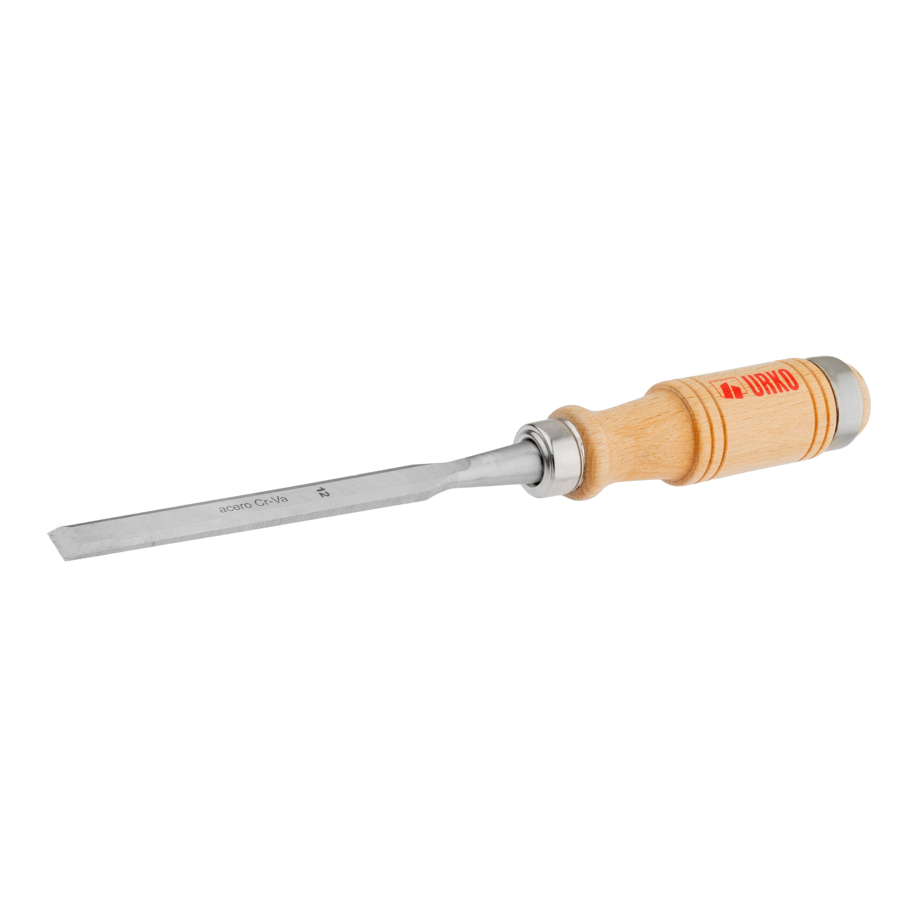 Wood Chisel 12 mm Chrome-Vanadium with Wooden Handle - Urko