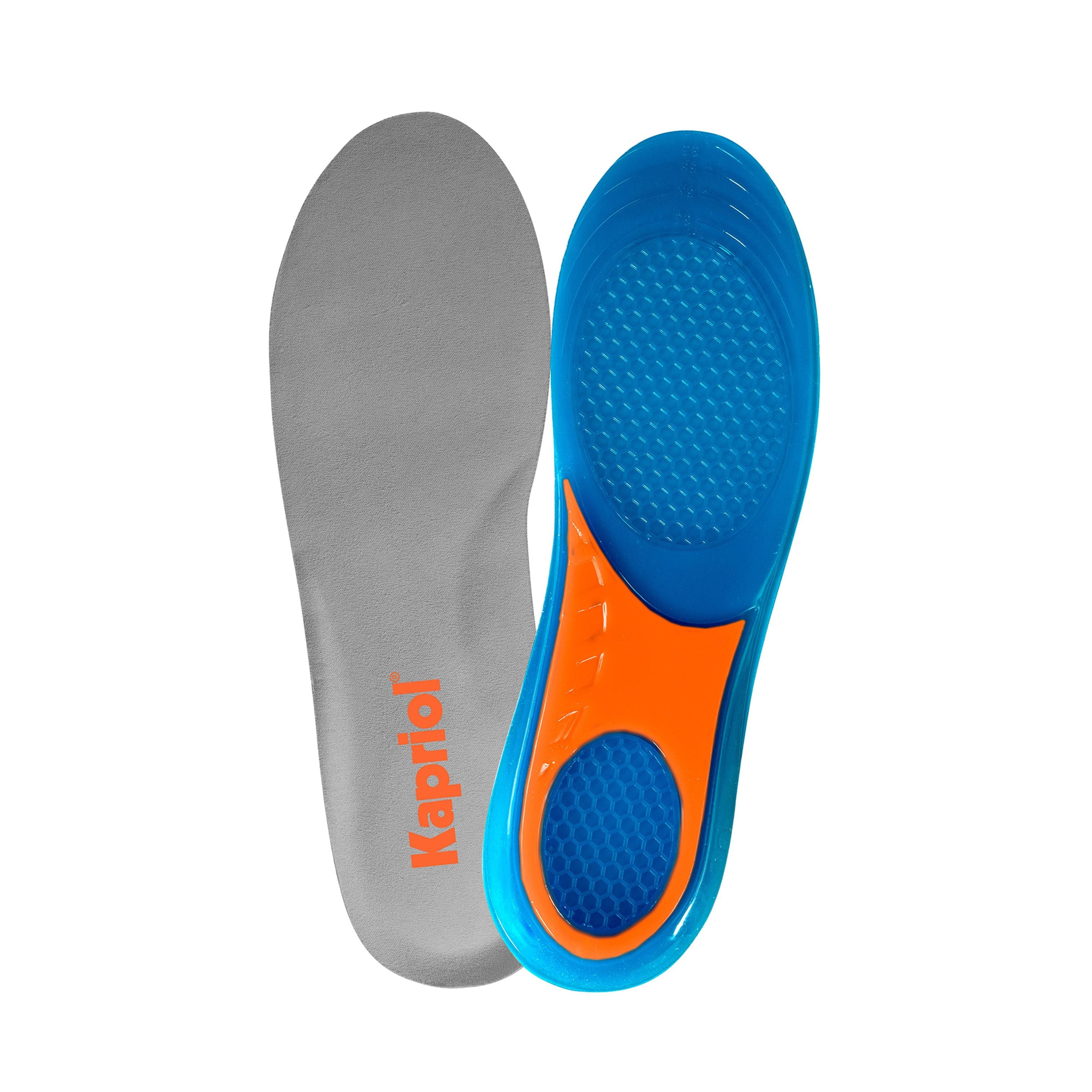 Kapriol Gel Insoles – Shock-Absorbing Gel Cushion Footbed