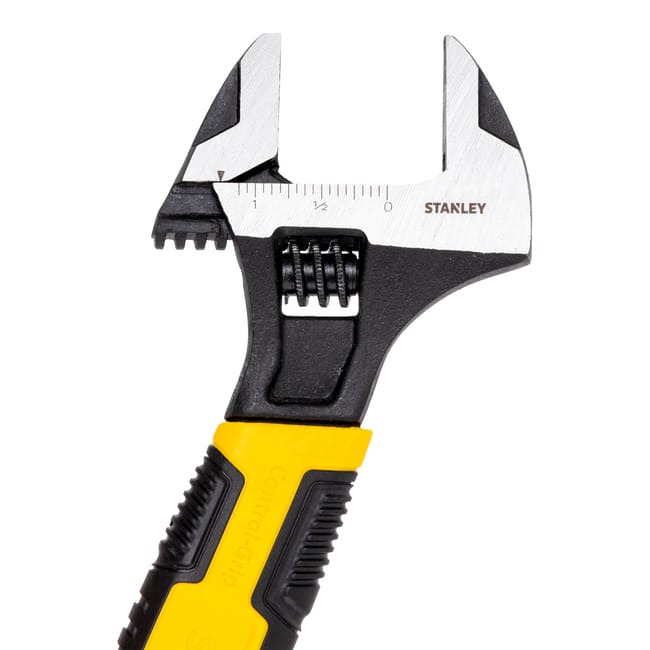 Stanley Adjustable Wrench 32 × 200 mm Bi-Material Handle